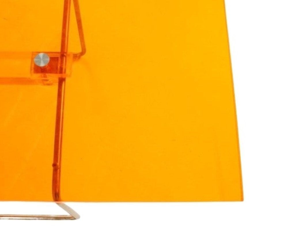 photo furniture Postmodern Futurism Out/In Chaise Longue In Amber Colored Acrylic By Jean Marie Massaud For Driade, 2001