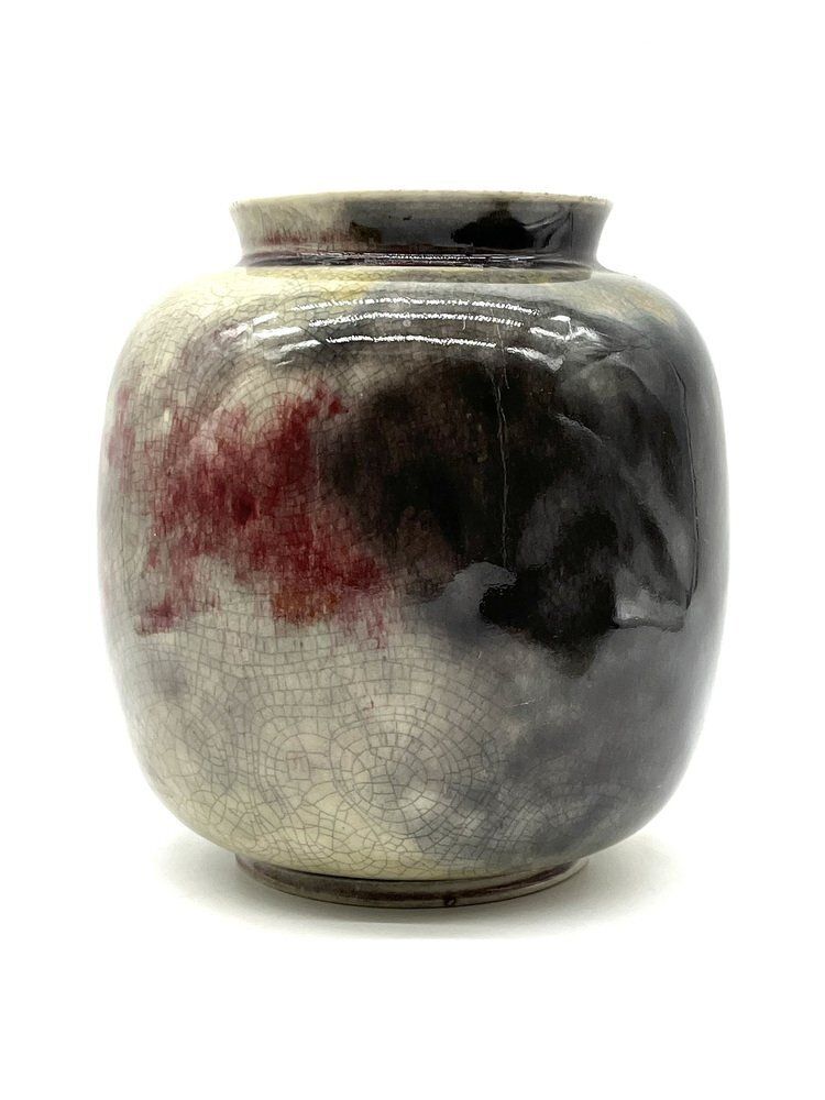 Art Deco Bauhaus Ikora Ceramic Vase By Wmf, Germany, 1930s
