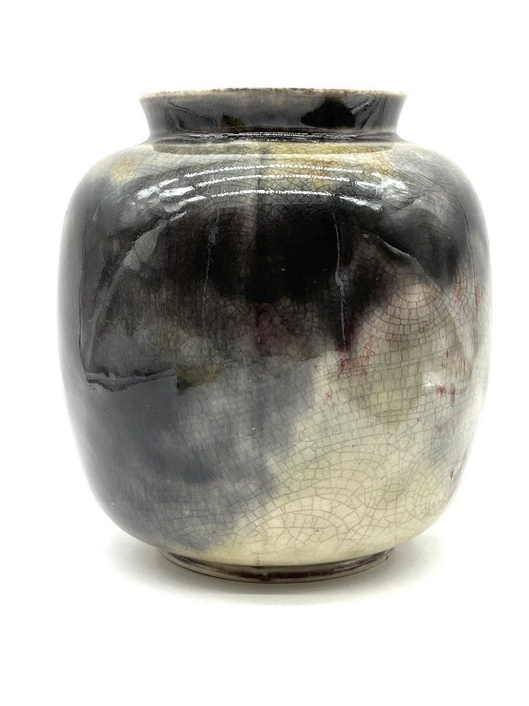 Art Deco Bauhaus Ikora Ceramic Vase By Wmf, Germany, 1930s photo for sale