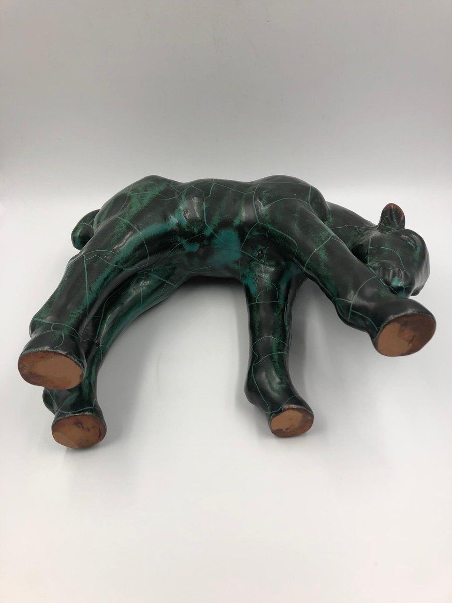 Art Deco Ceramic Horse By Paul Dresler For The Grootenburg Pottery, 1930s photo 673.0