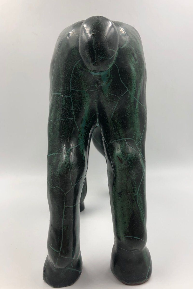 photo for sale Art Deco Ceramic Horse By Paul Dresler For The Grootenburg Pottery, 1930s