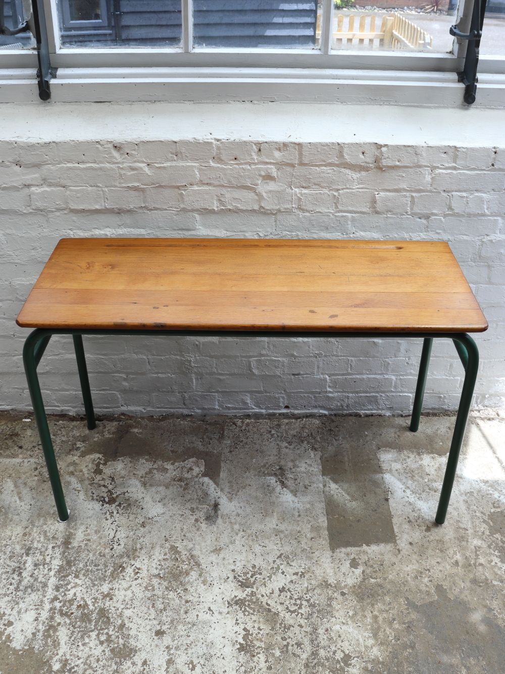 Vintage French Double School Desk photo vinterior