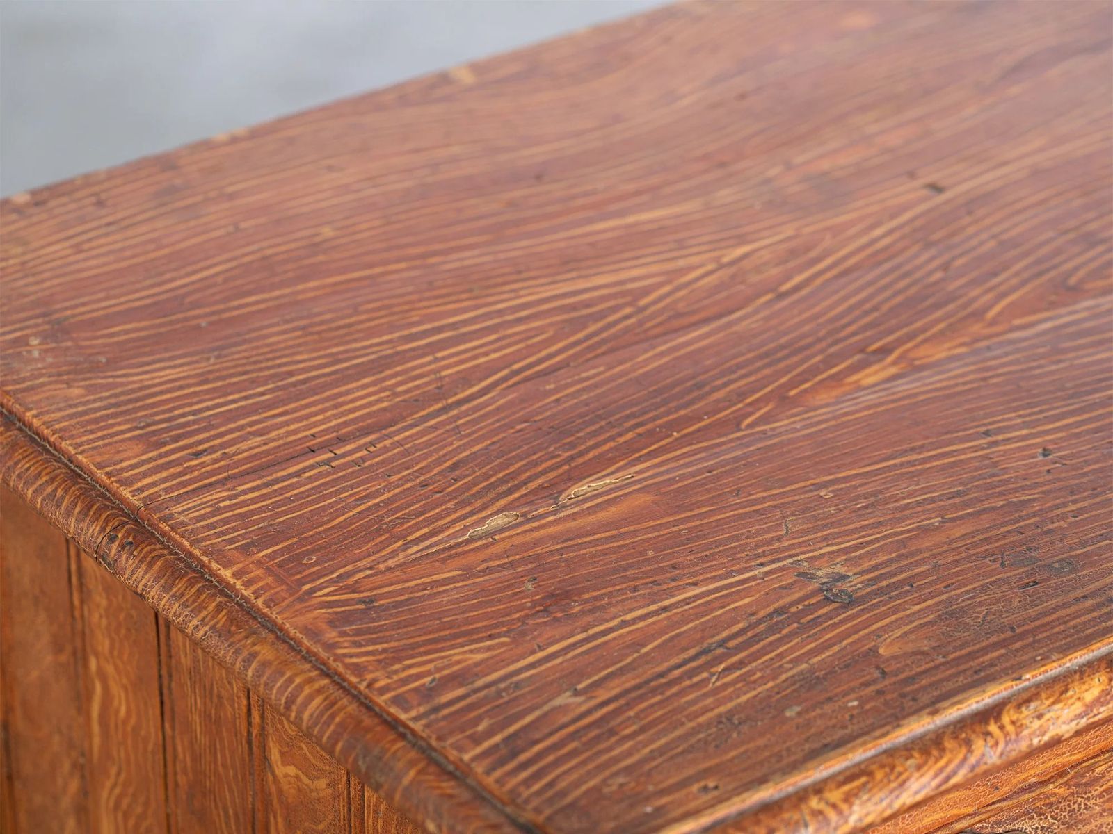 French Scumbled Pedestal Desk, Early 20th Century photo Furniture