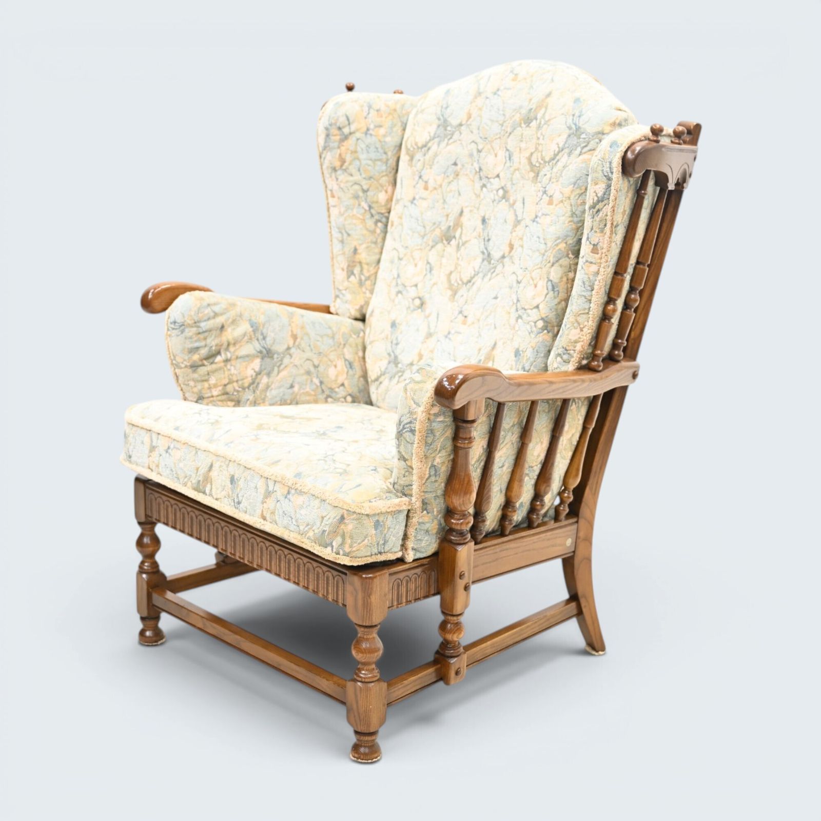 Ercol Cloister Wing Back Easy Fireside Chair Armchair Golden Dawn Free* Delivery photo for sale
