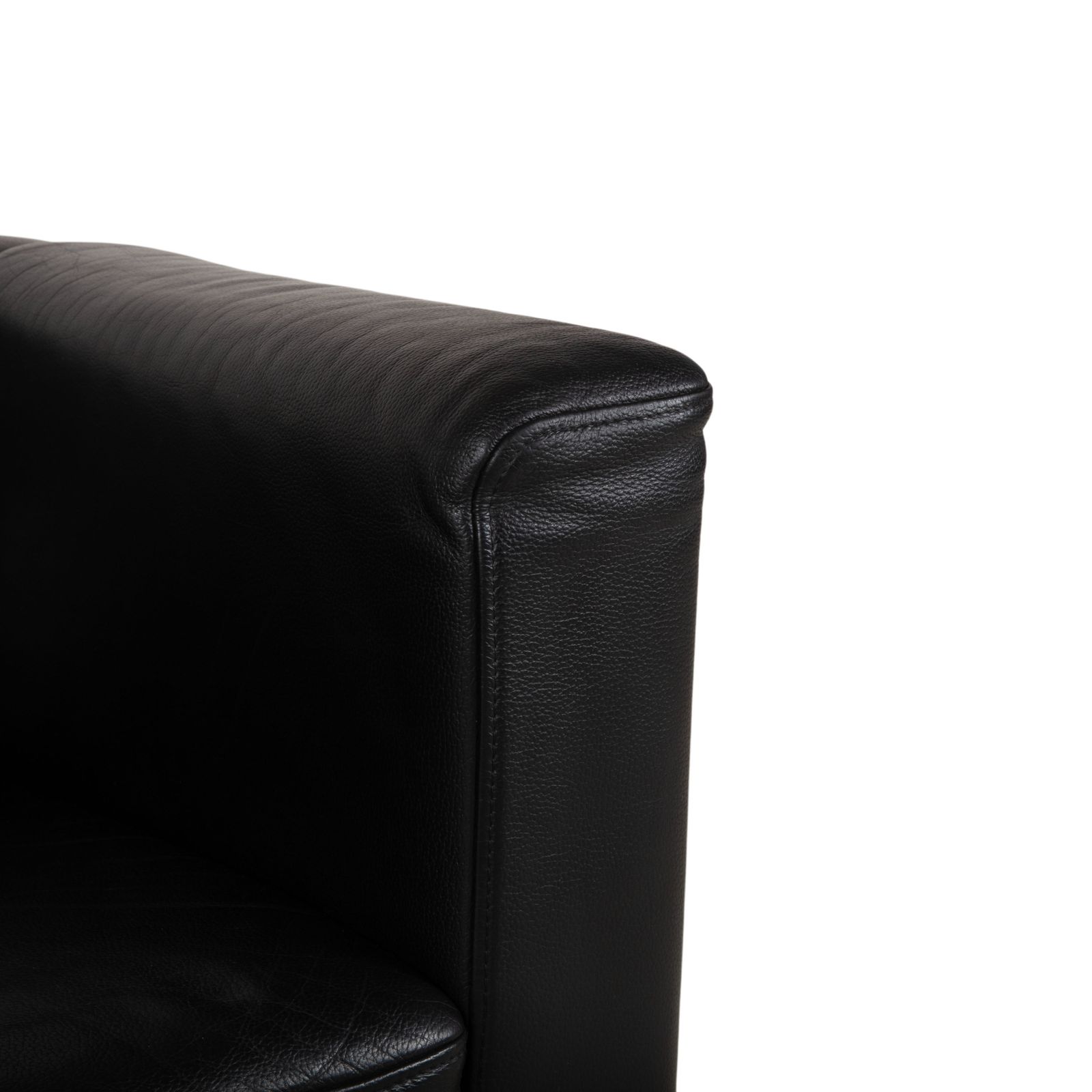 Fauteuil Brühl Visavis en cuir noir photo 1005.0