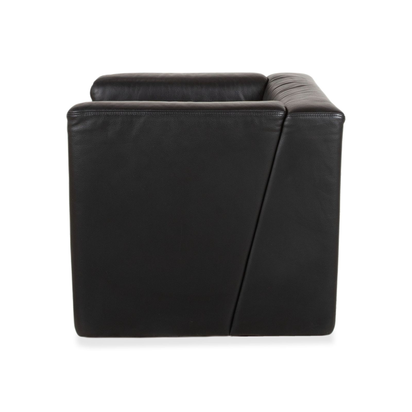 Mobilier Fauteuil Brühl Visavis en cuir noir photo