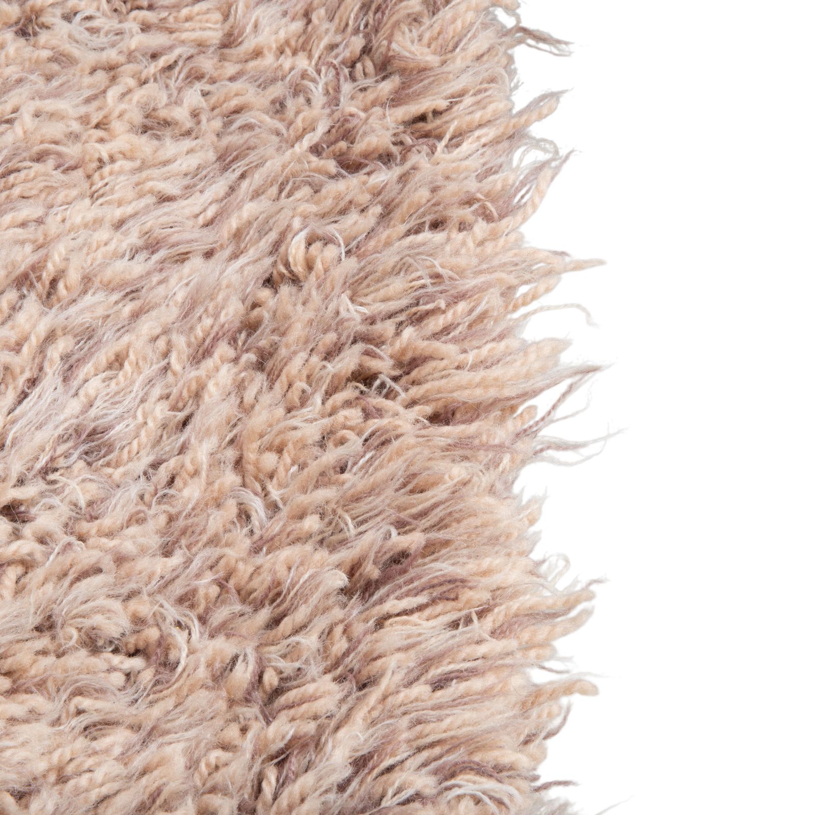 Tapis en laine Kymo beige, crème et brun clair, laine vierge, 178 x 207 cm photo 1452.0