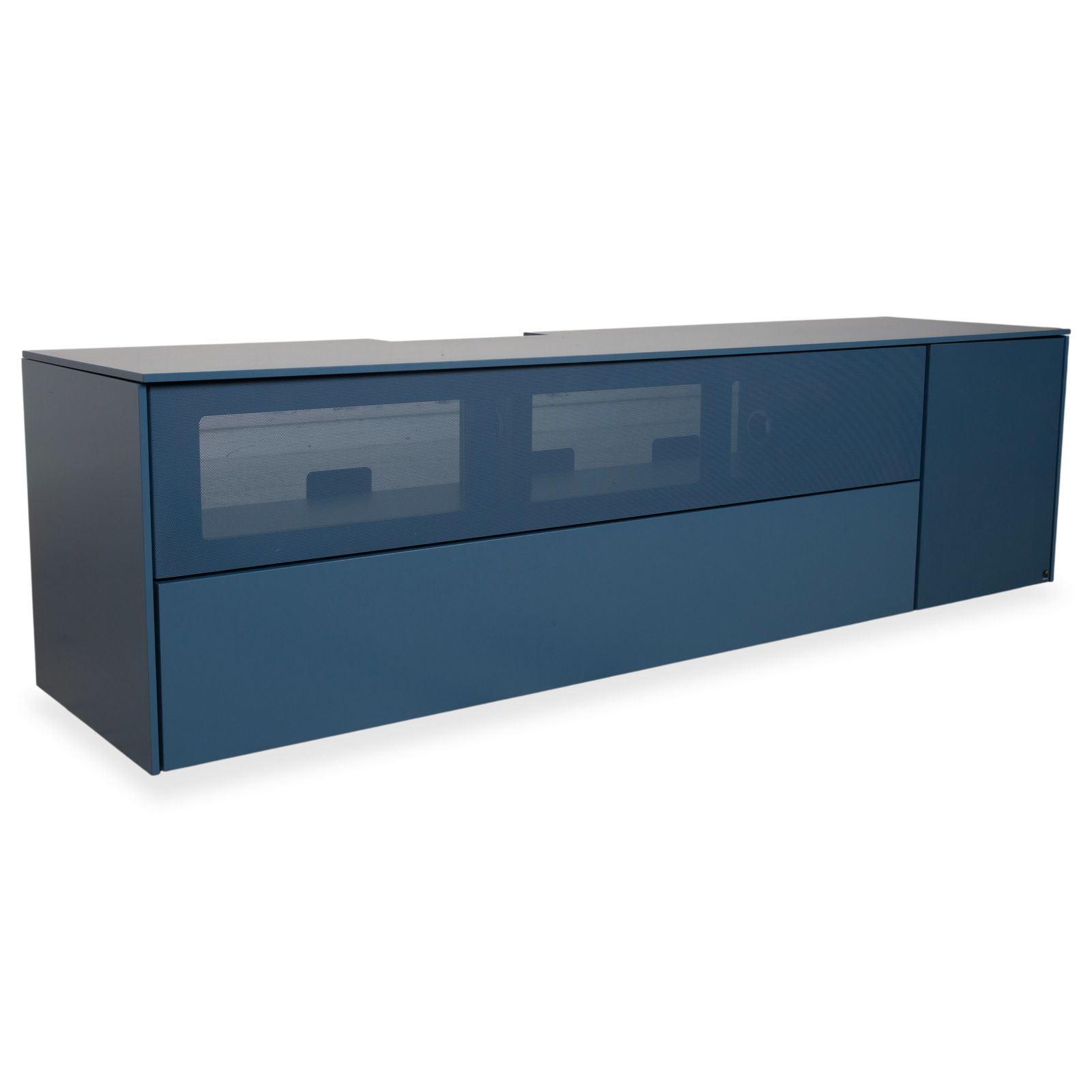 Wk Wohnen 419 Intono Houten Dressoir, Blauw, Handmatige Bediening
