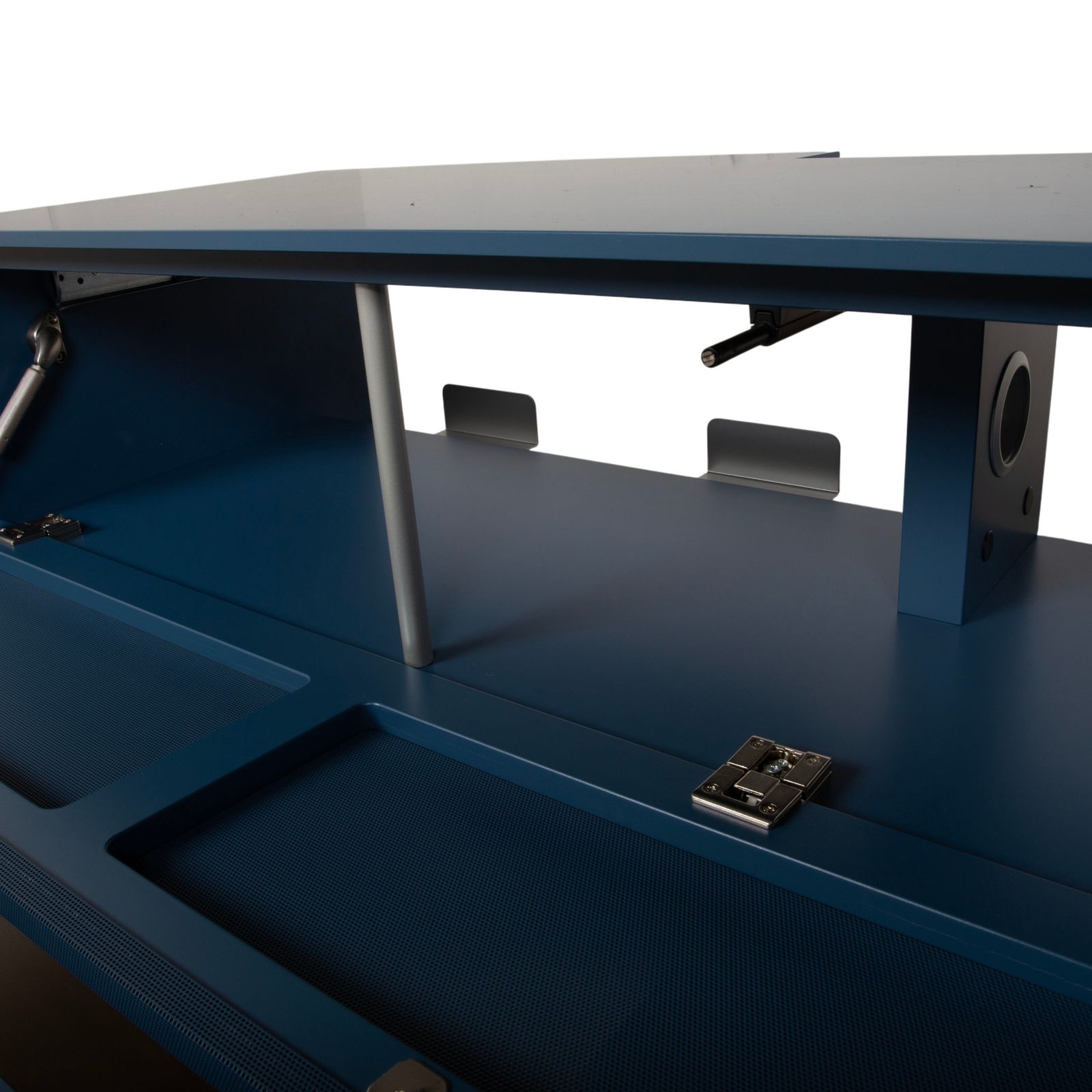 photo furniture Buffet WK Wohnen 419 Intono en bois, bleu, fonction manuelle