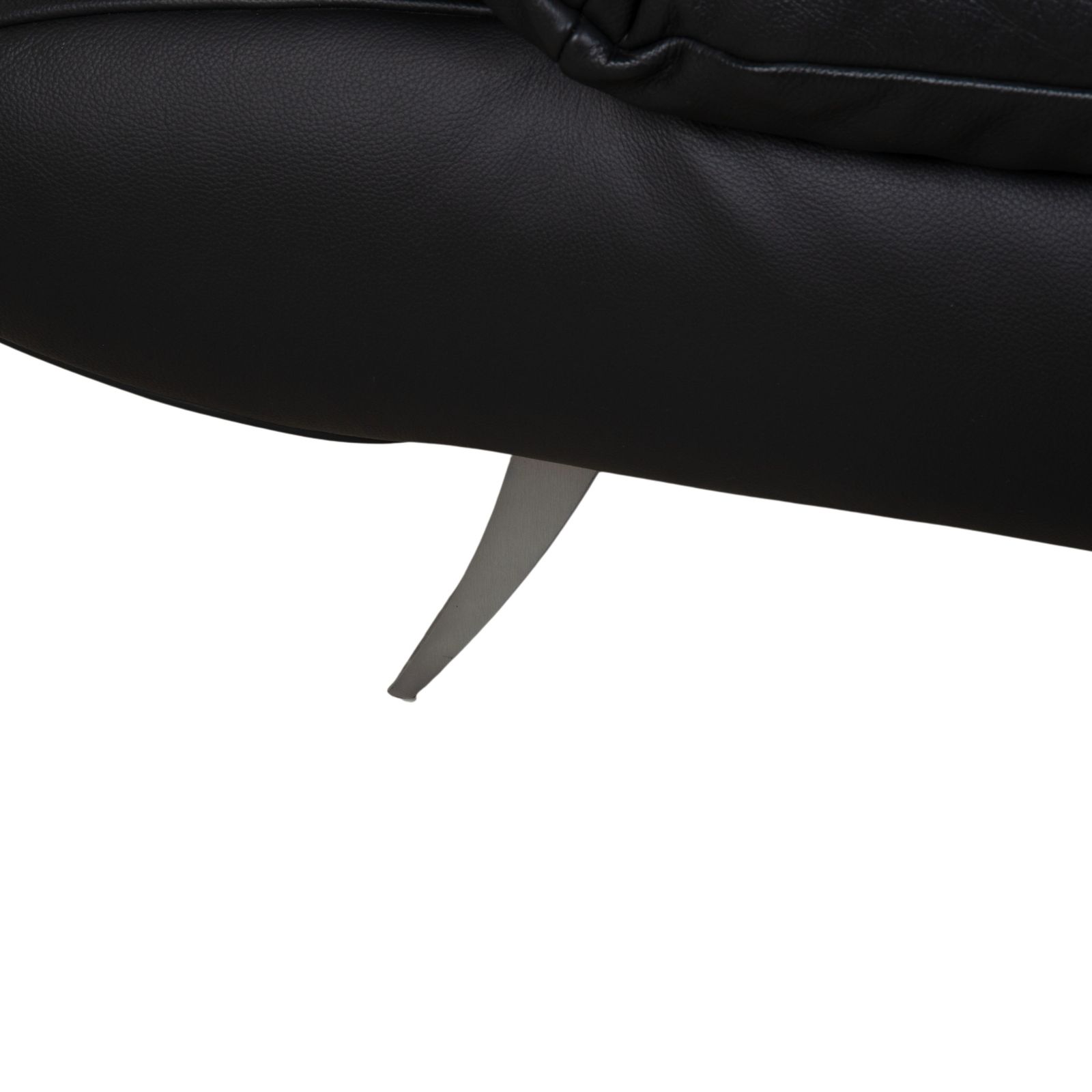 photo furniture Koinor Rossini Leather Two Seater Black Sofa