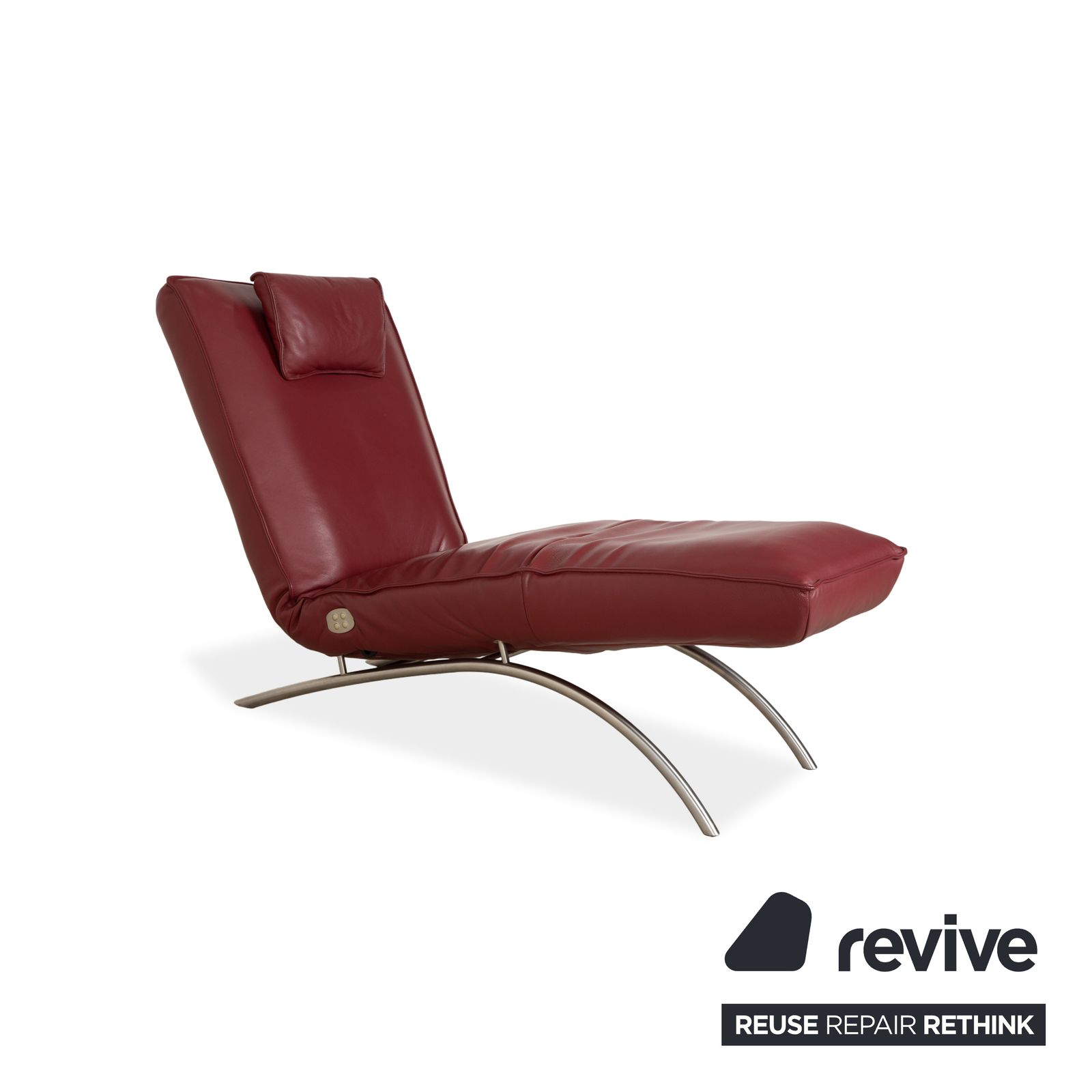 Koinor Jonas Leather Lounger Red Electric Function Battery photo 1899.0
