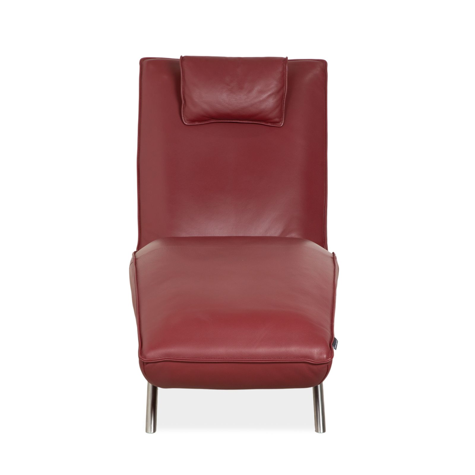 Meubels Koinor Jonas Leather Lounger Red Electric Function Battery photo