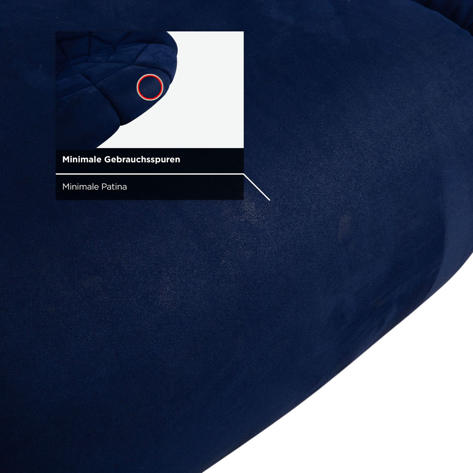 Bretz Kautsch Stof Vierpersoons Saffier Blauw Bank photo vinterior