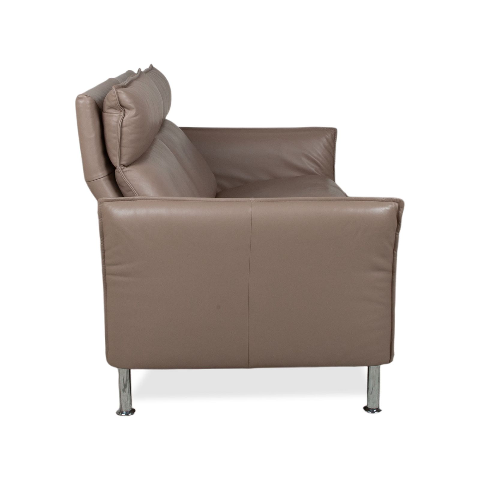 photo for sale Erpo Porto Leren Tweezitter Bruin-Taupe Sofa met Manuele Functie