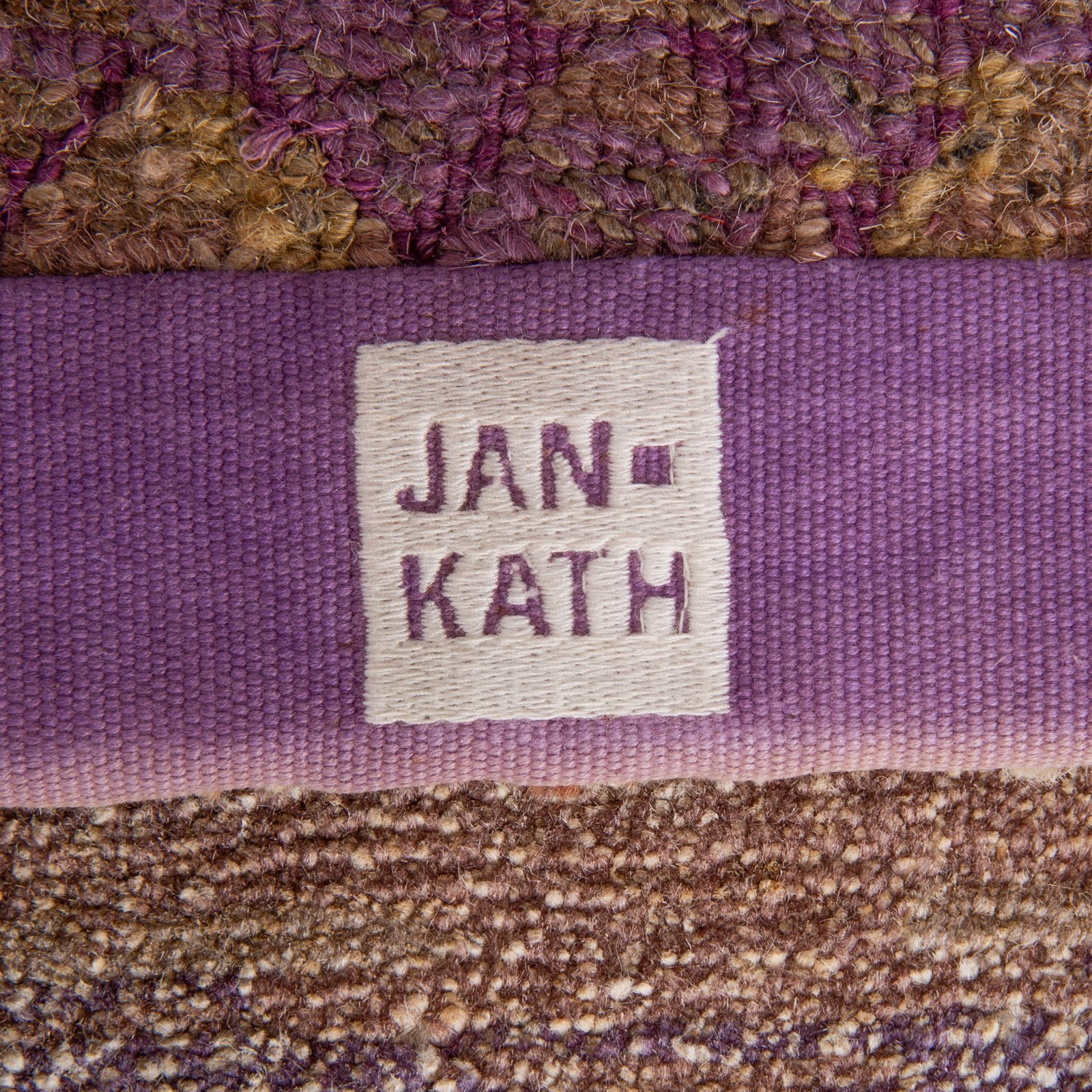 Jan Kath Wool Rug Runner Purple Brown 100 Knot 300 X 118 Cm photo vinterior