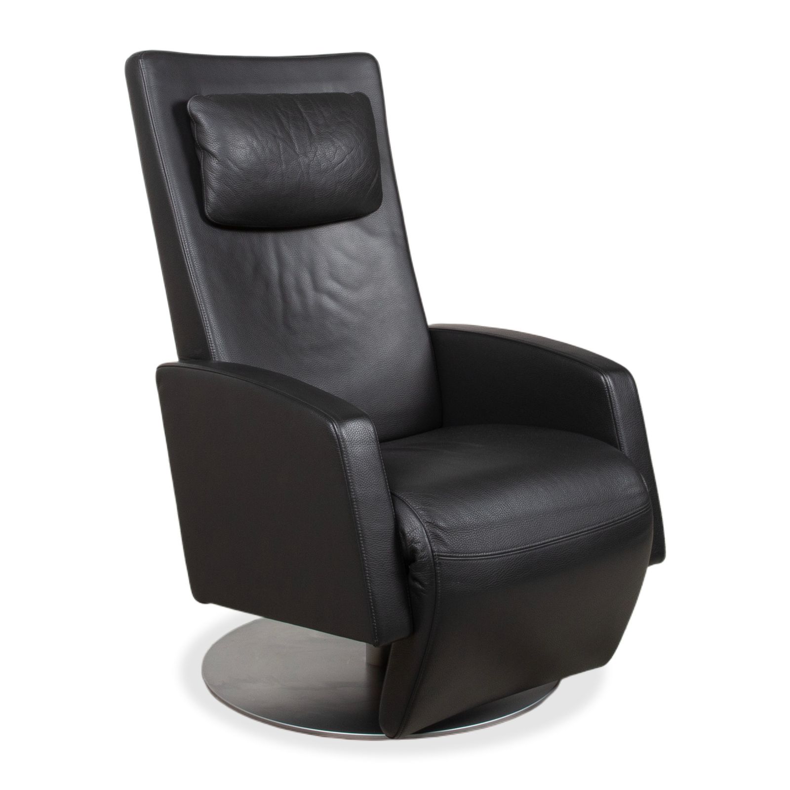 Fauteuil Rolf Benz LSE 5800 en cuir gris foncé, fonction relax photo for sale