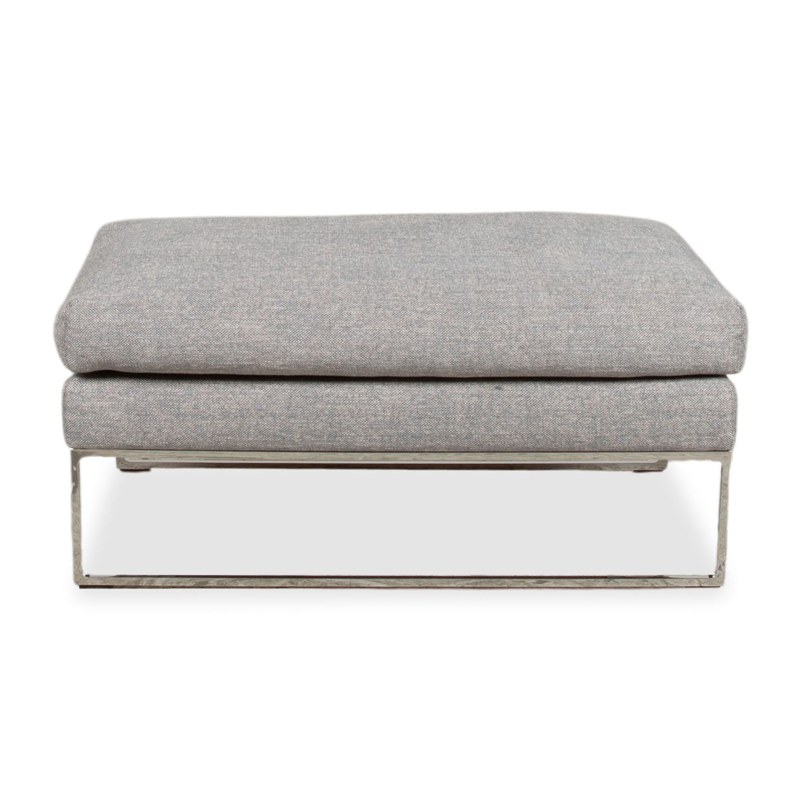 Pouf Cor Mell en tissu gris photo vintage