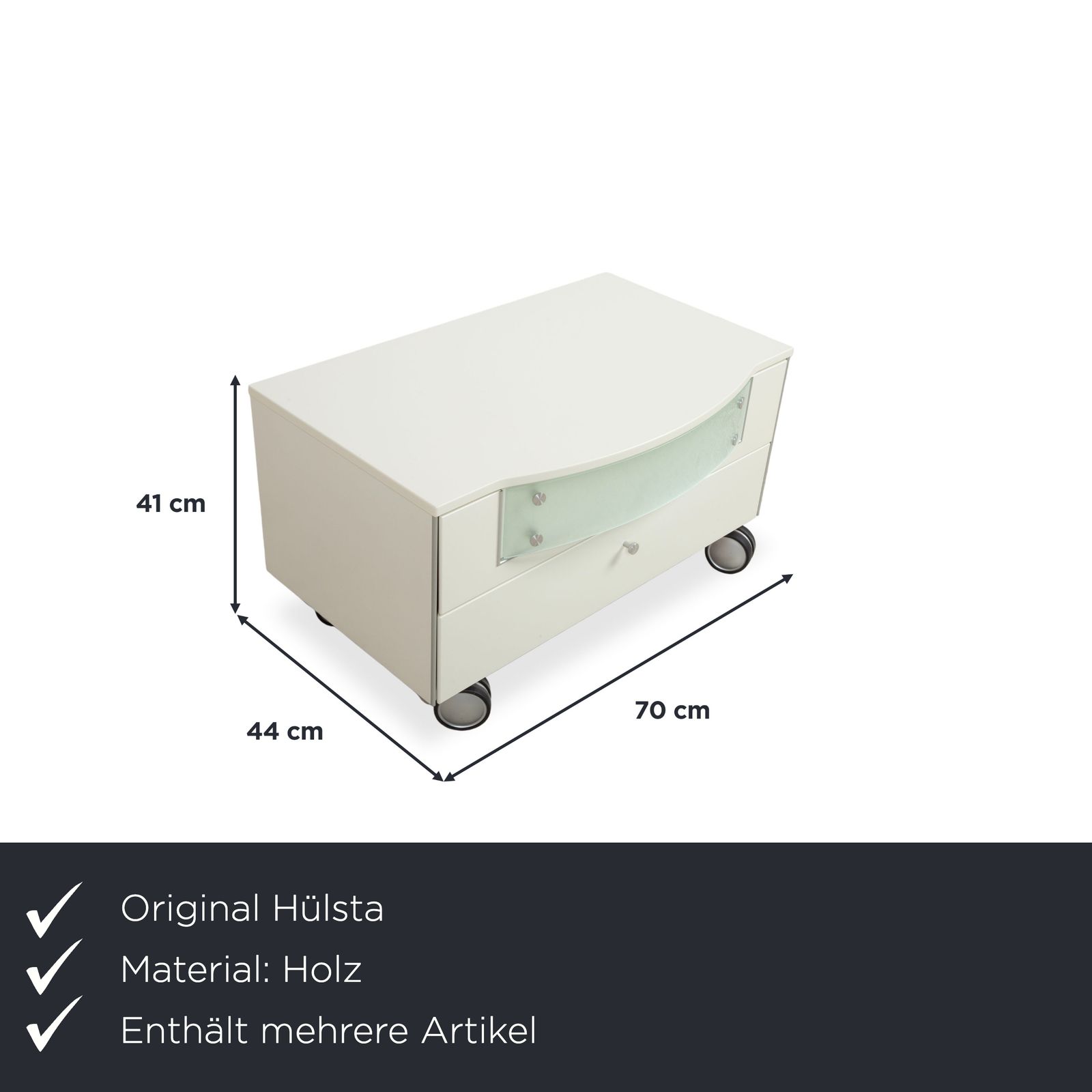 Hülsta Fancy Set Wood 2x Sideboard White photo furniture