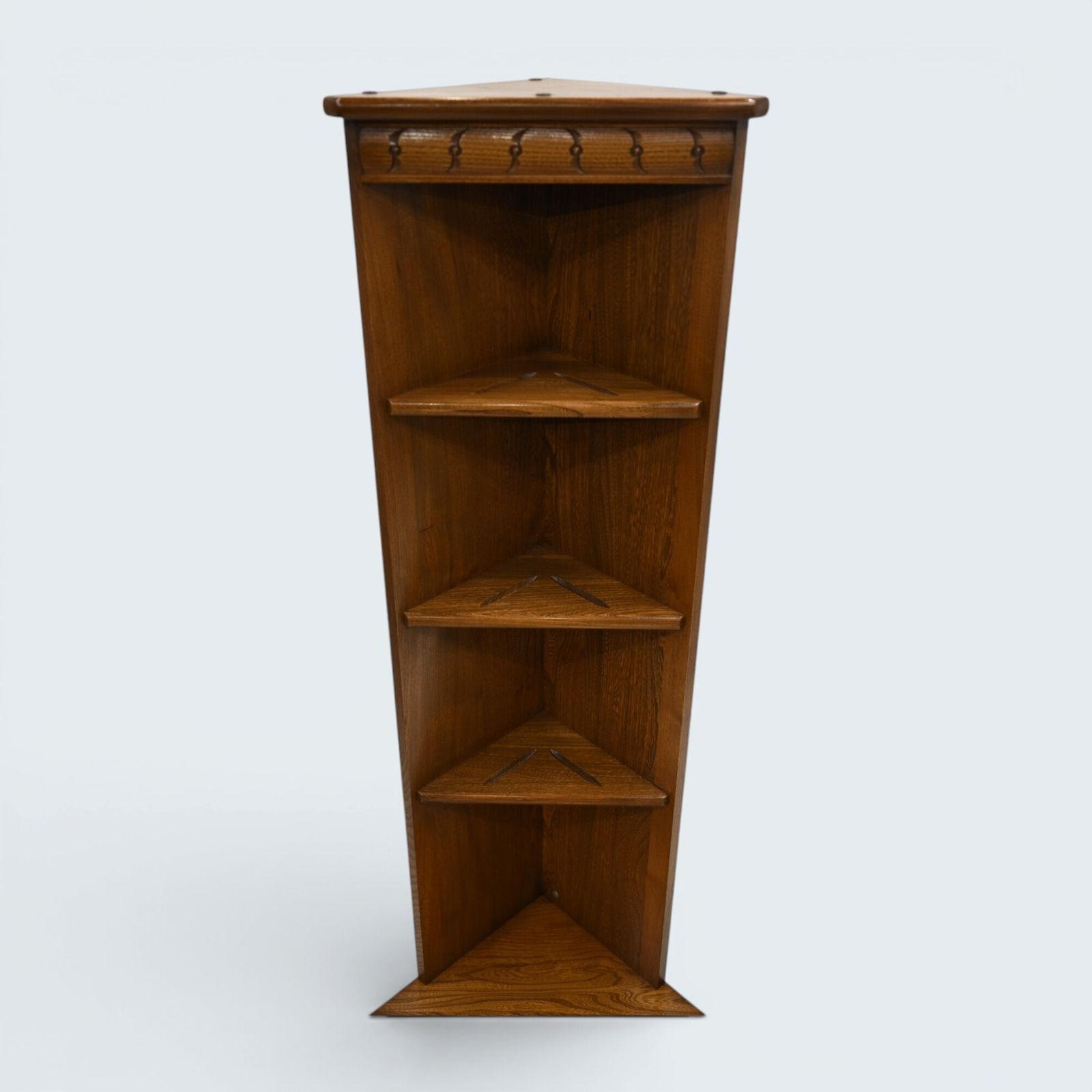 247.0 Ercol Corner Cabinet With Shelves Golden Dawn Vgc Free Uk Delivery photo