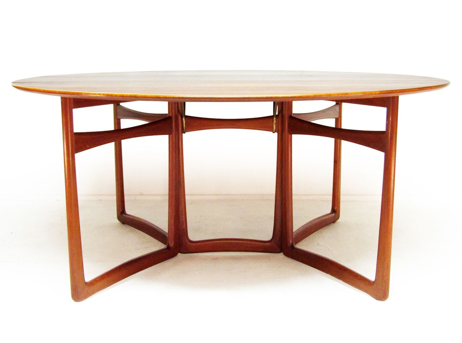 Danish Gateleg Dining Table & Five Chairs Set In Teak By Peter Hvidt & Poul Hundevad photo buy