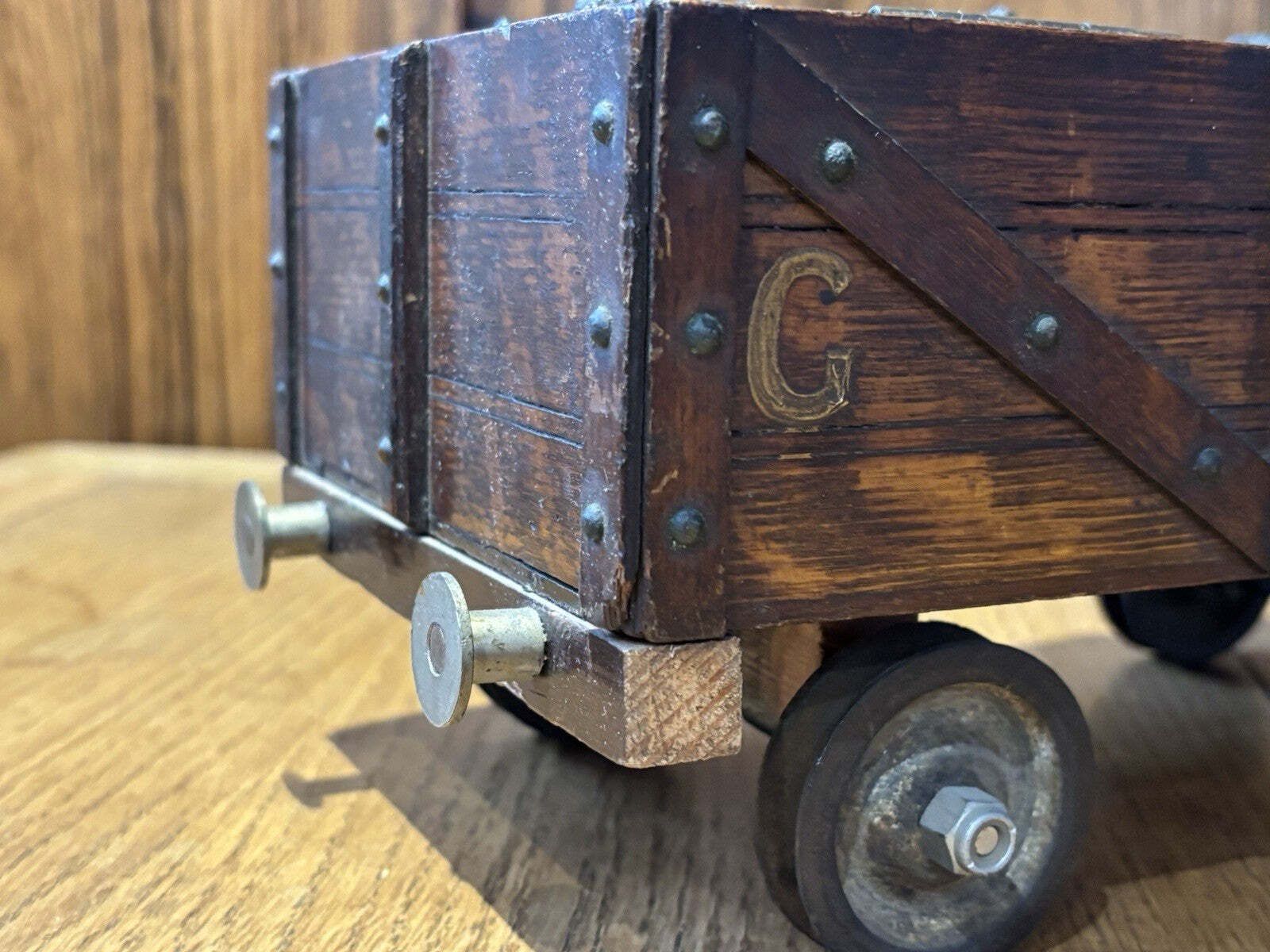 Antique Novelty Railway Coal Truck Trinket Box, Desk Box, Jewellery Box photo buy