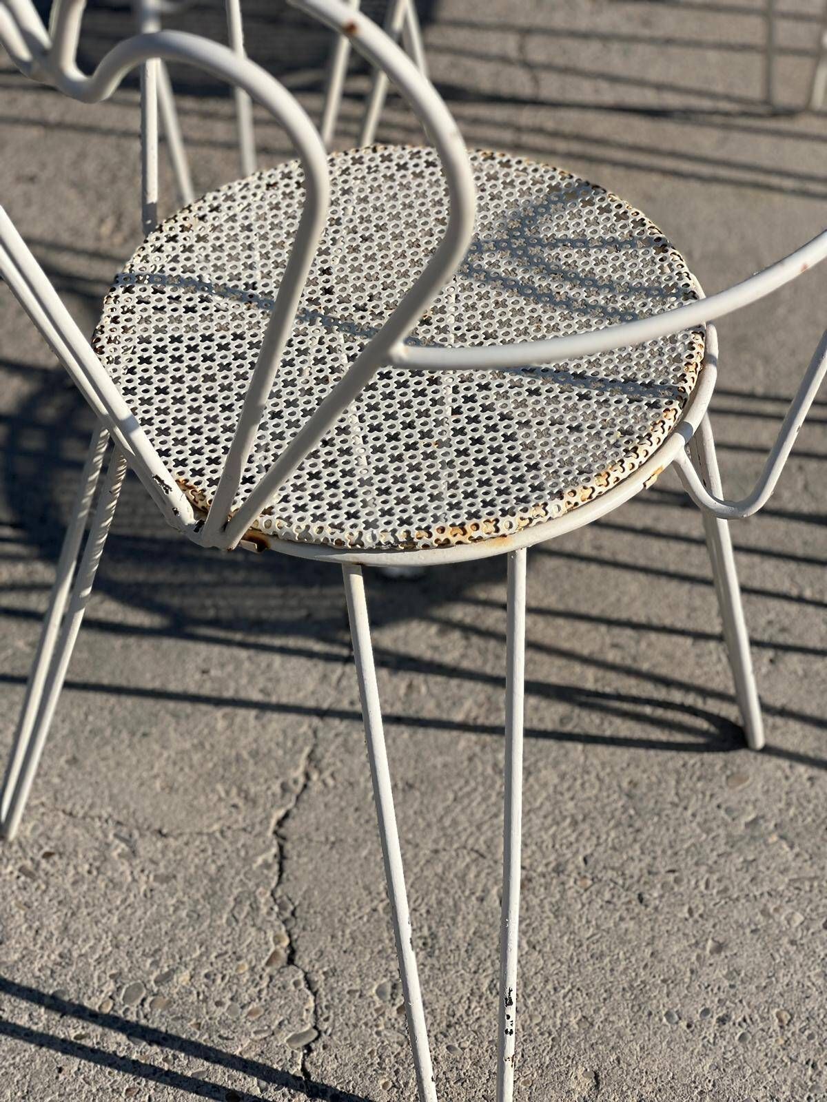 Mathieu Matégot Wrought Iron Garden Furniture, 1950 photo 3500.0