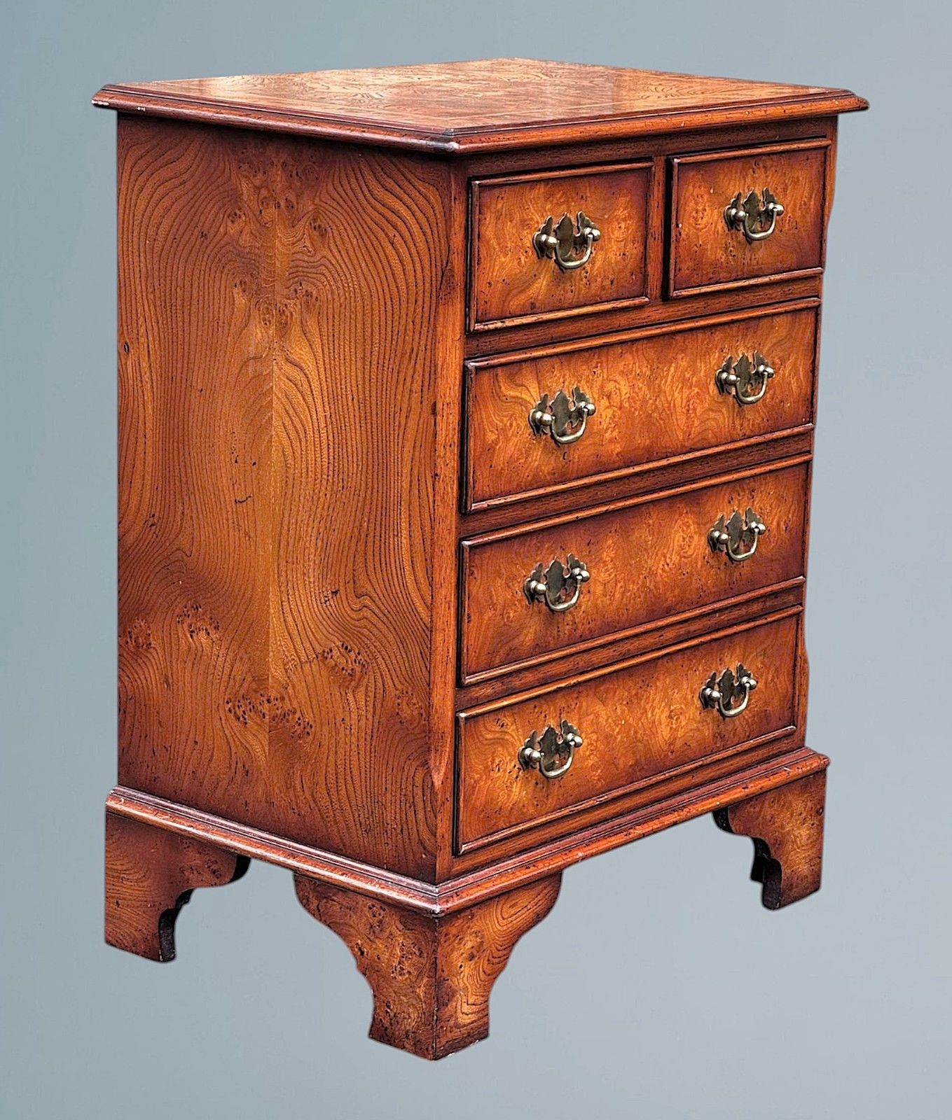 photo furniture Small Figured Walnut Chest Of Drawers