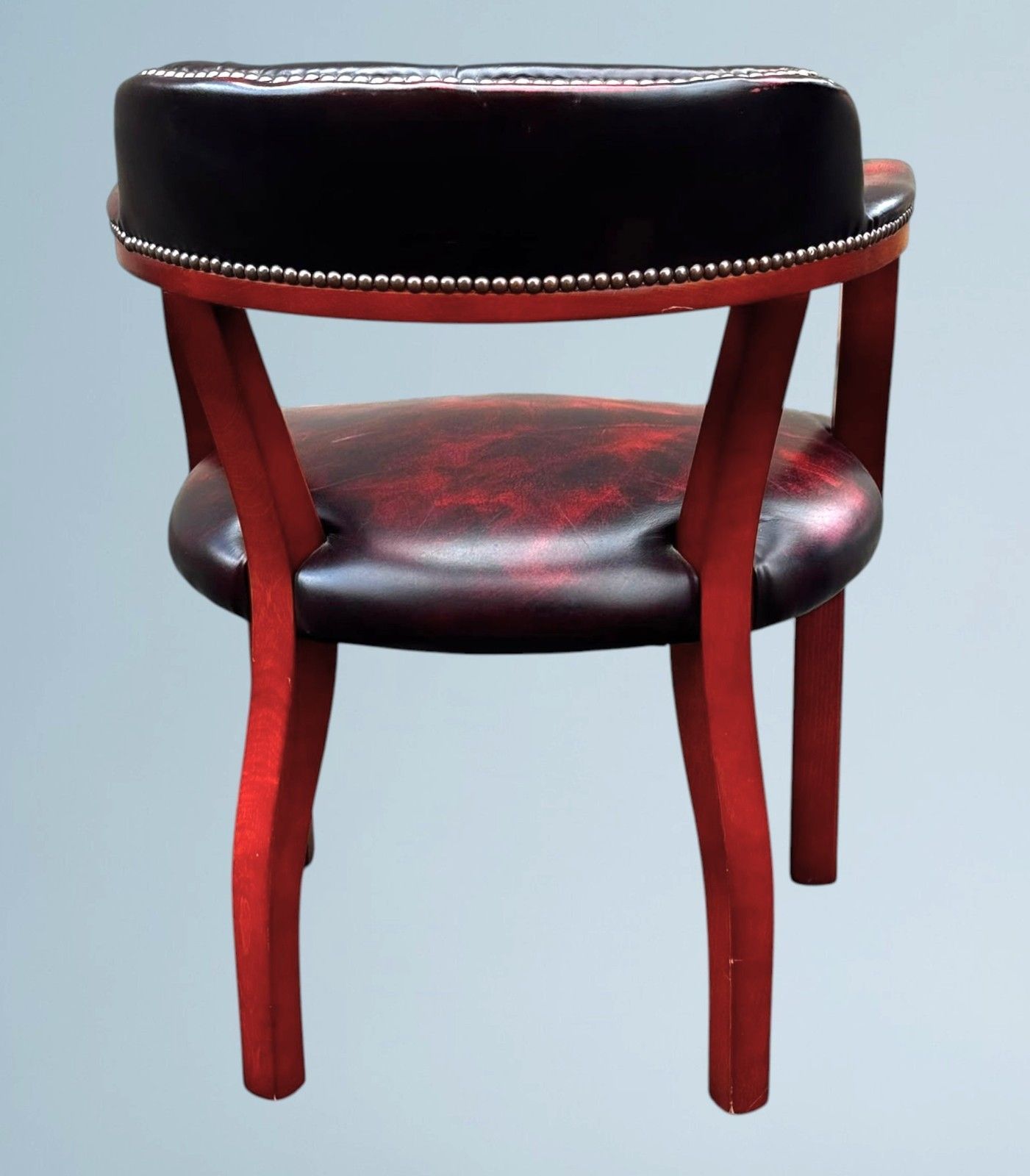 Leather Chesterfield Office Chair / Court Chair photo vinterior