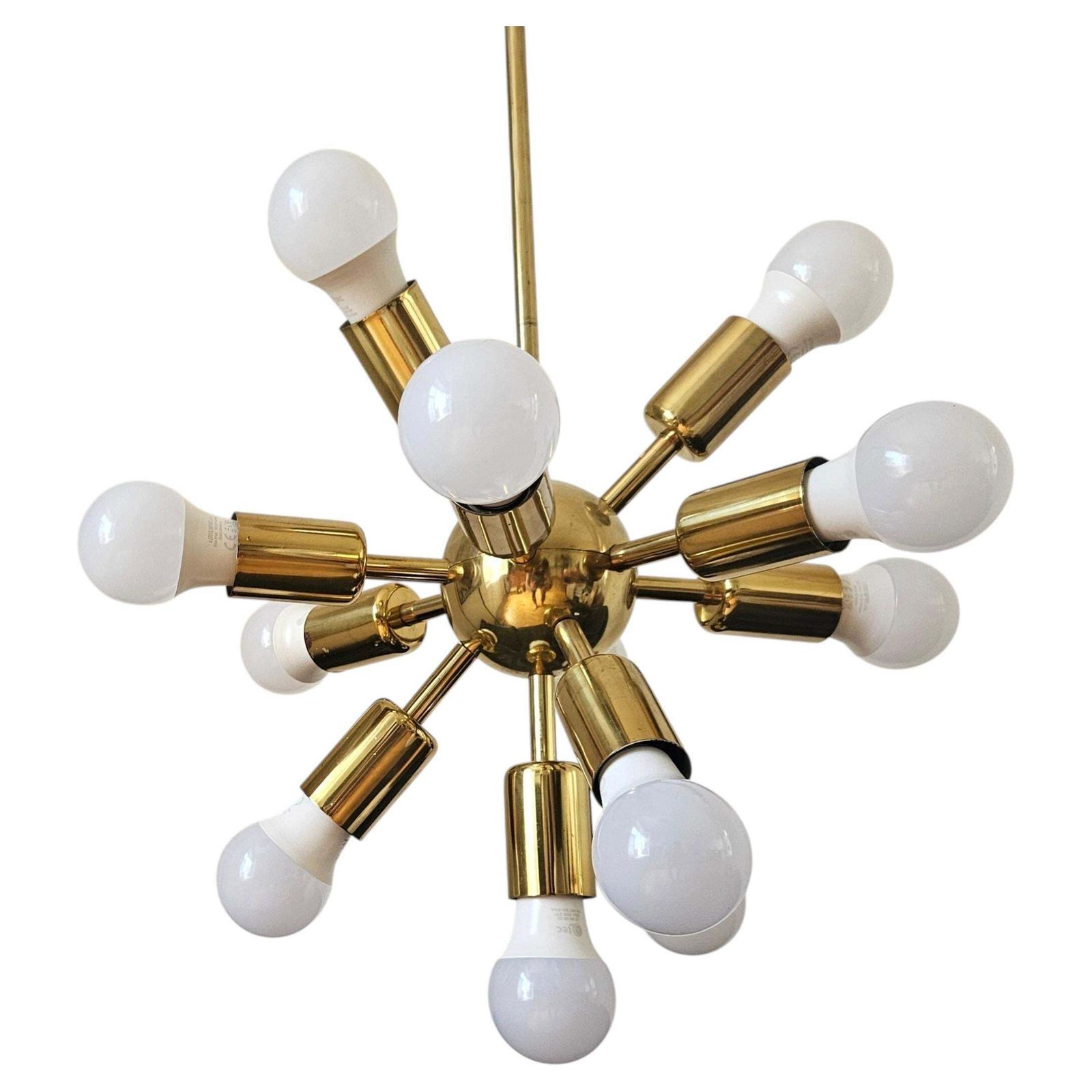 Zeldzame mid-century Sputnik-kroonluchter, Space Age, jaren 1970