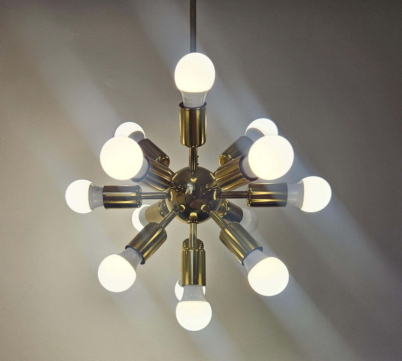 Verlichting Zeldzame mid-century Sputnik-kroonluchter, Space Age, jaren 1970 photo