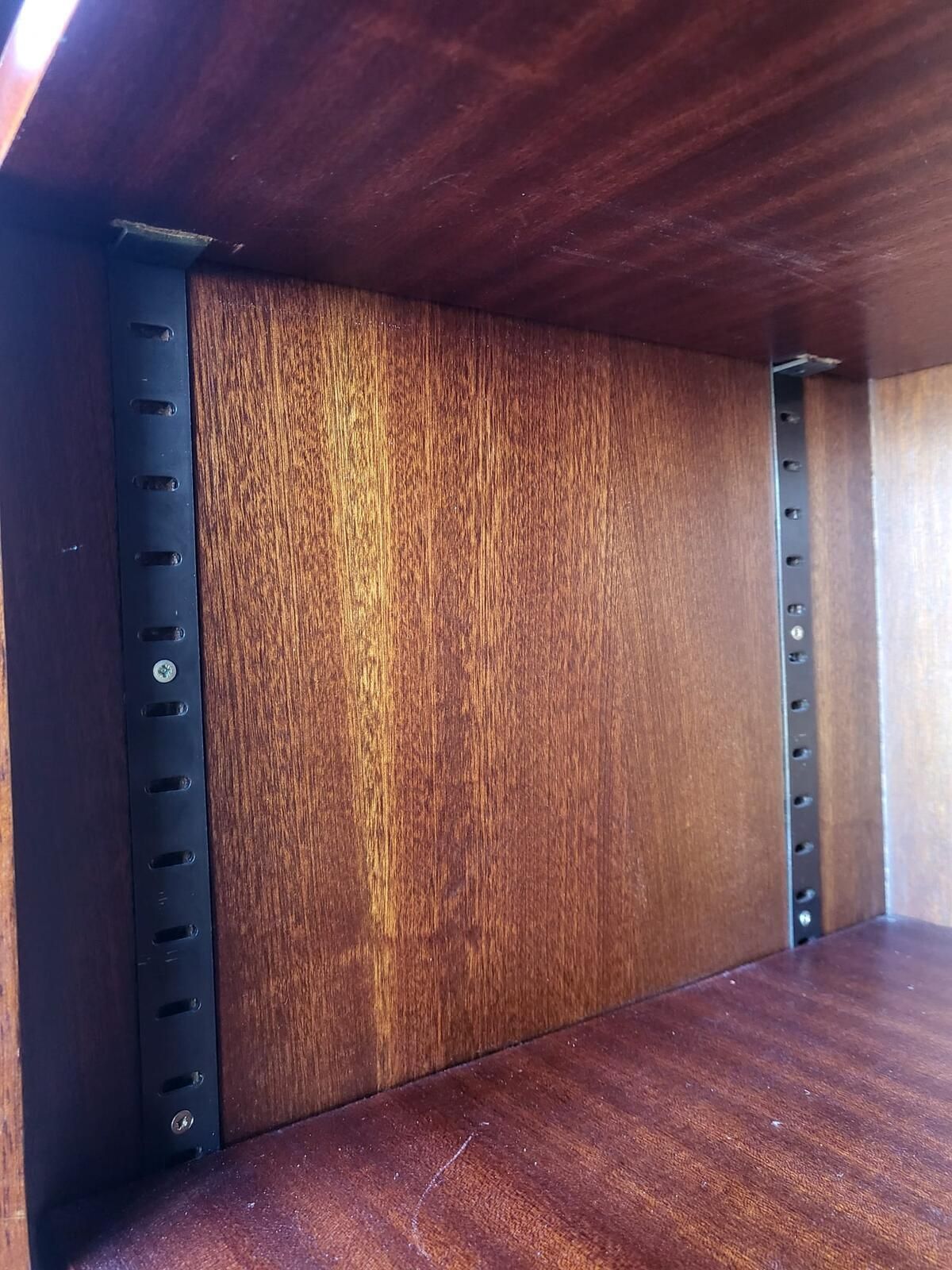 Antique Repro Mahogany Large Open Bookcase Adjustable Shelves photo Furniture