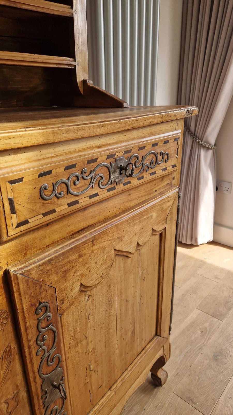 2150.0 Antique Cherrywood French Dresser 18th Century photo
