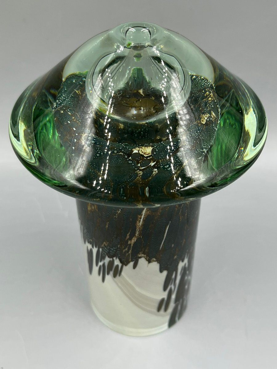 Art Glass Art Sculpture Mushroom By Nanny Still, 1960s photo