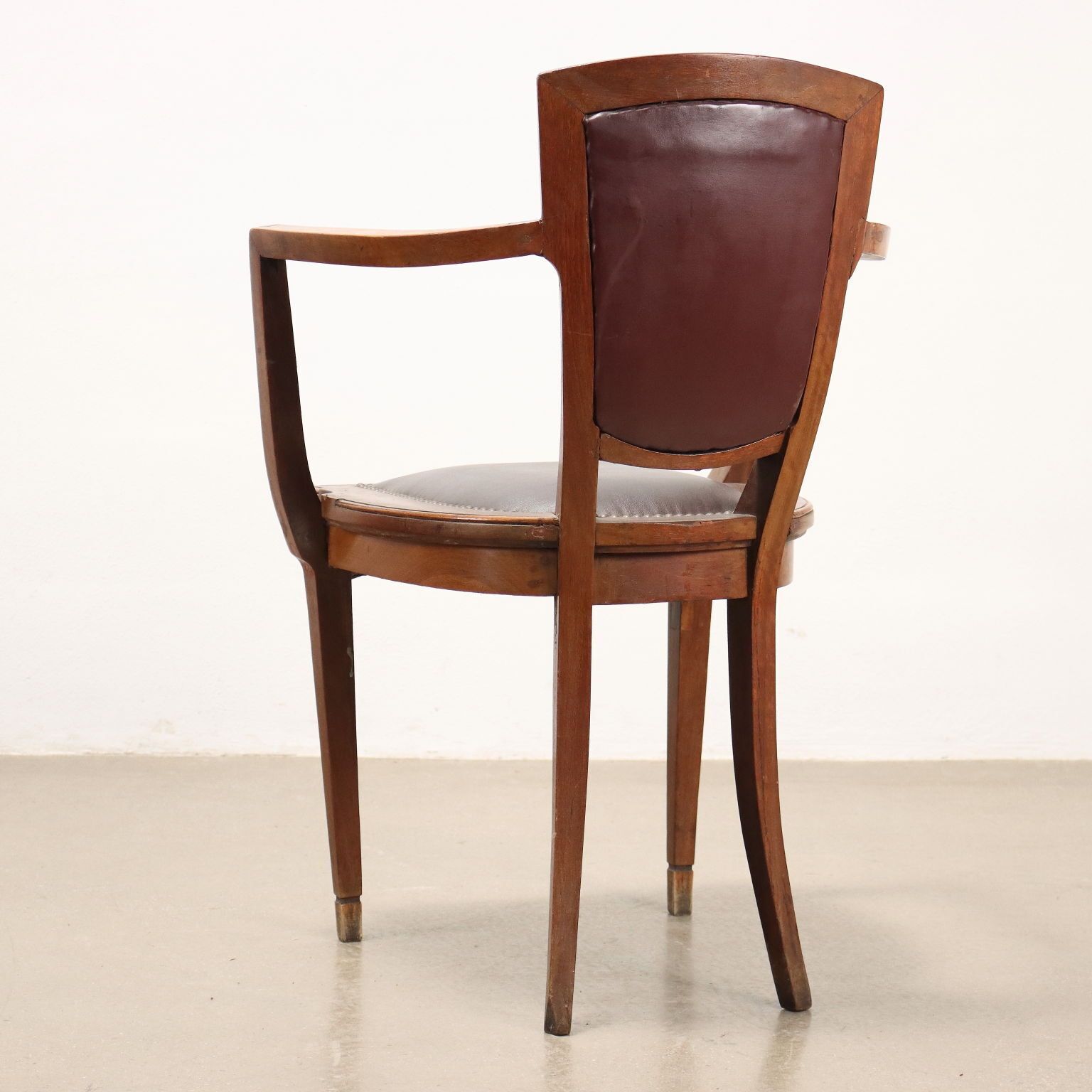 Meubels Stoelen Set Art Nouveau Mahonie Italië XX Eeuw photo