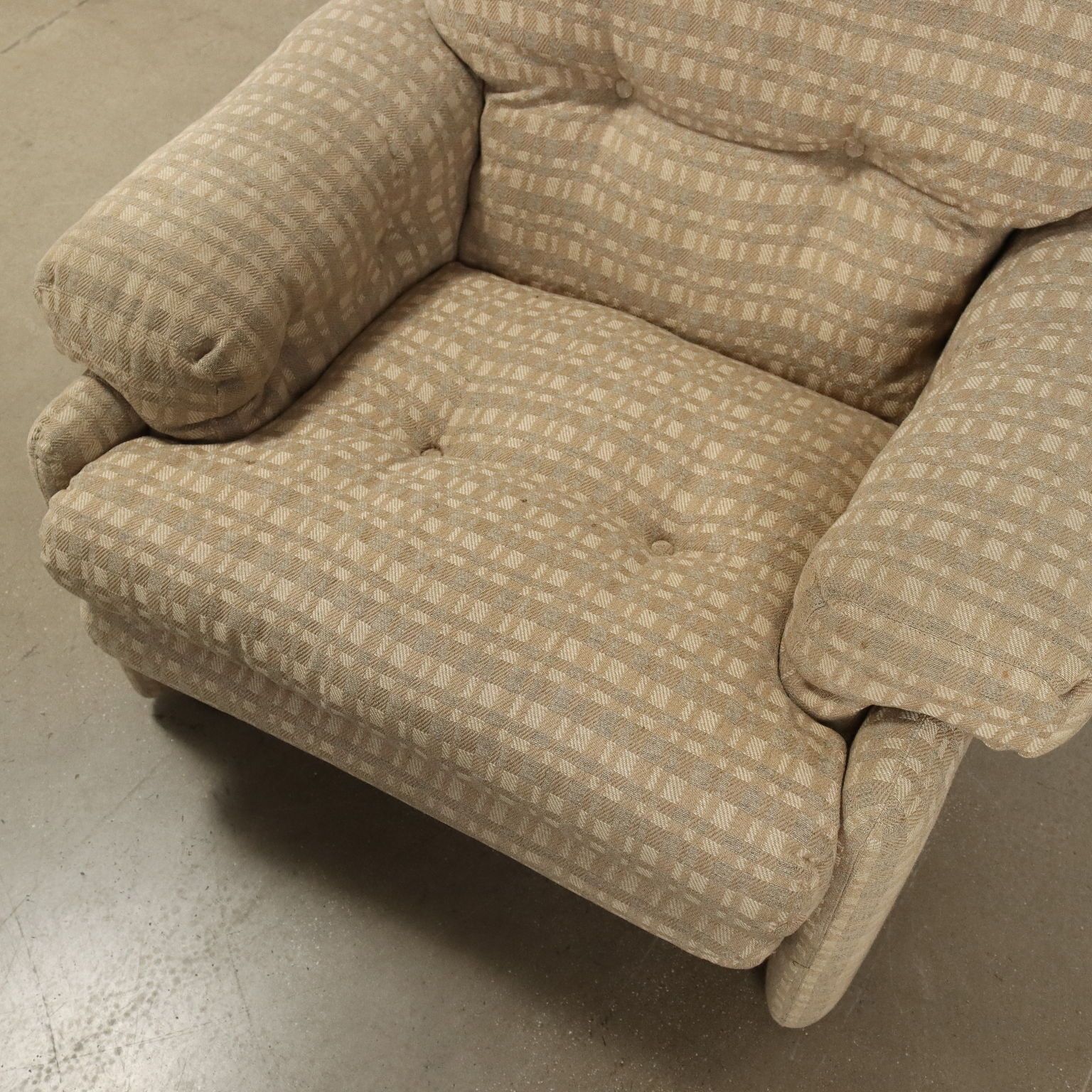 Fauteuils C&C Coronado, tissu vintage, années 1960-1970, par T. Scarpa photo buy