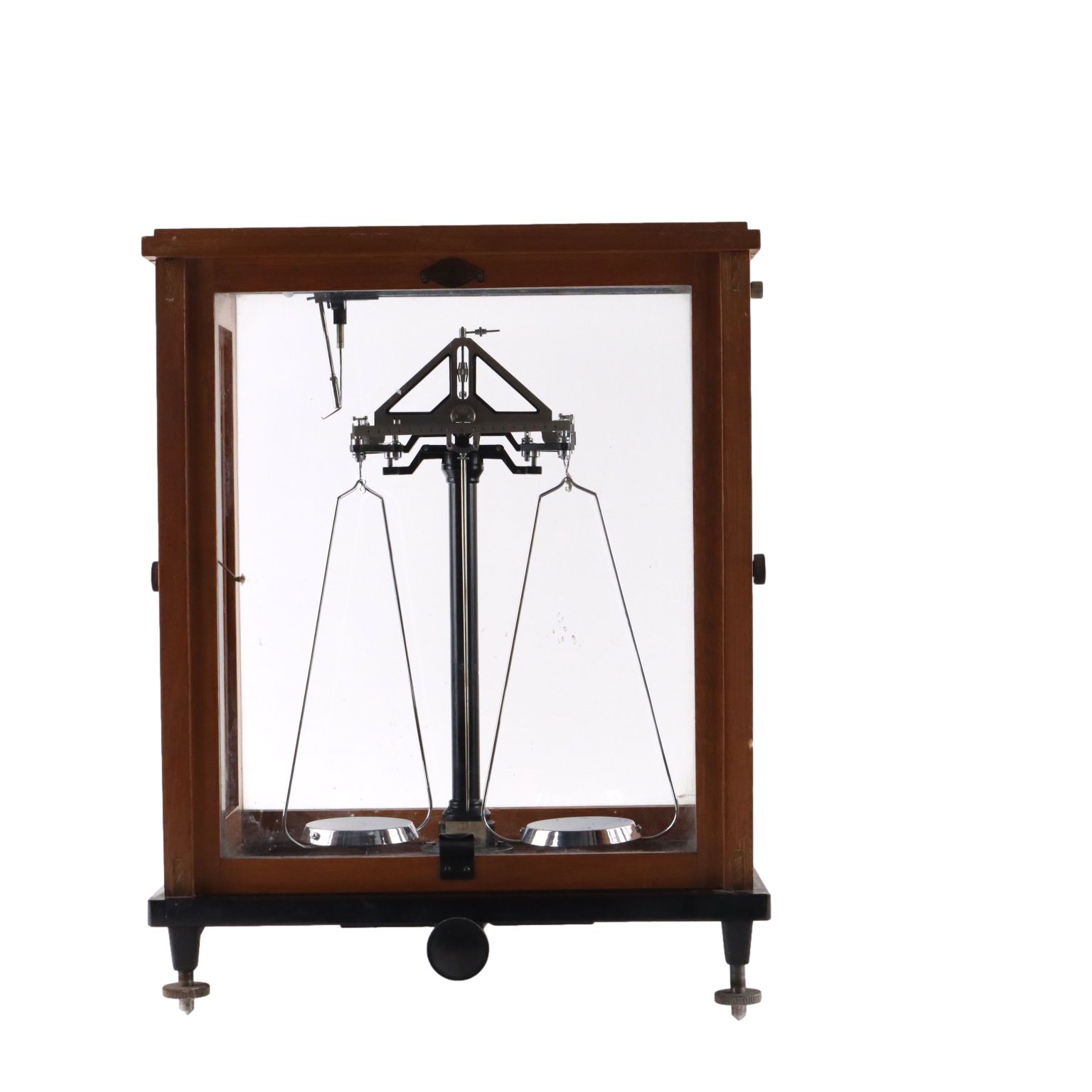Antieke analoge weegschaal met koffer, Galileo Sartorius, Milaan, 20e eeuw