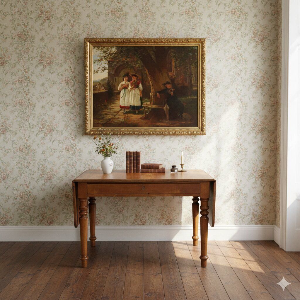 Antique Table Cherrywood Drawer Italy XIX Century photo furniture