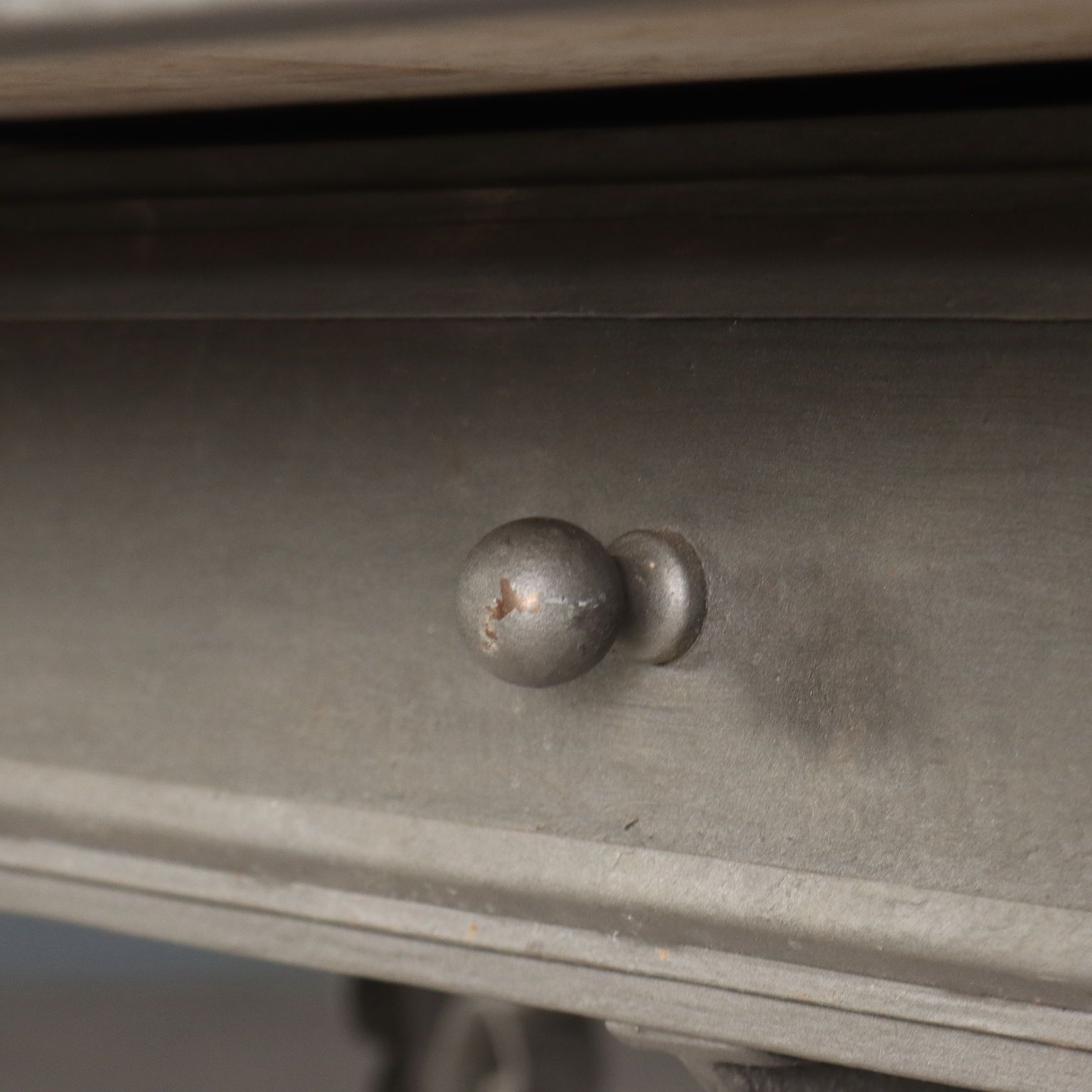 Antique Table Iron Marble Top Italy XX Century photo vinterior