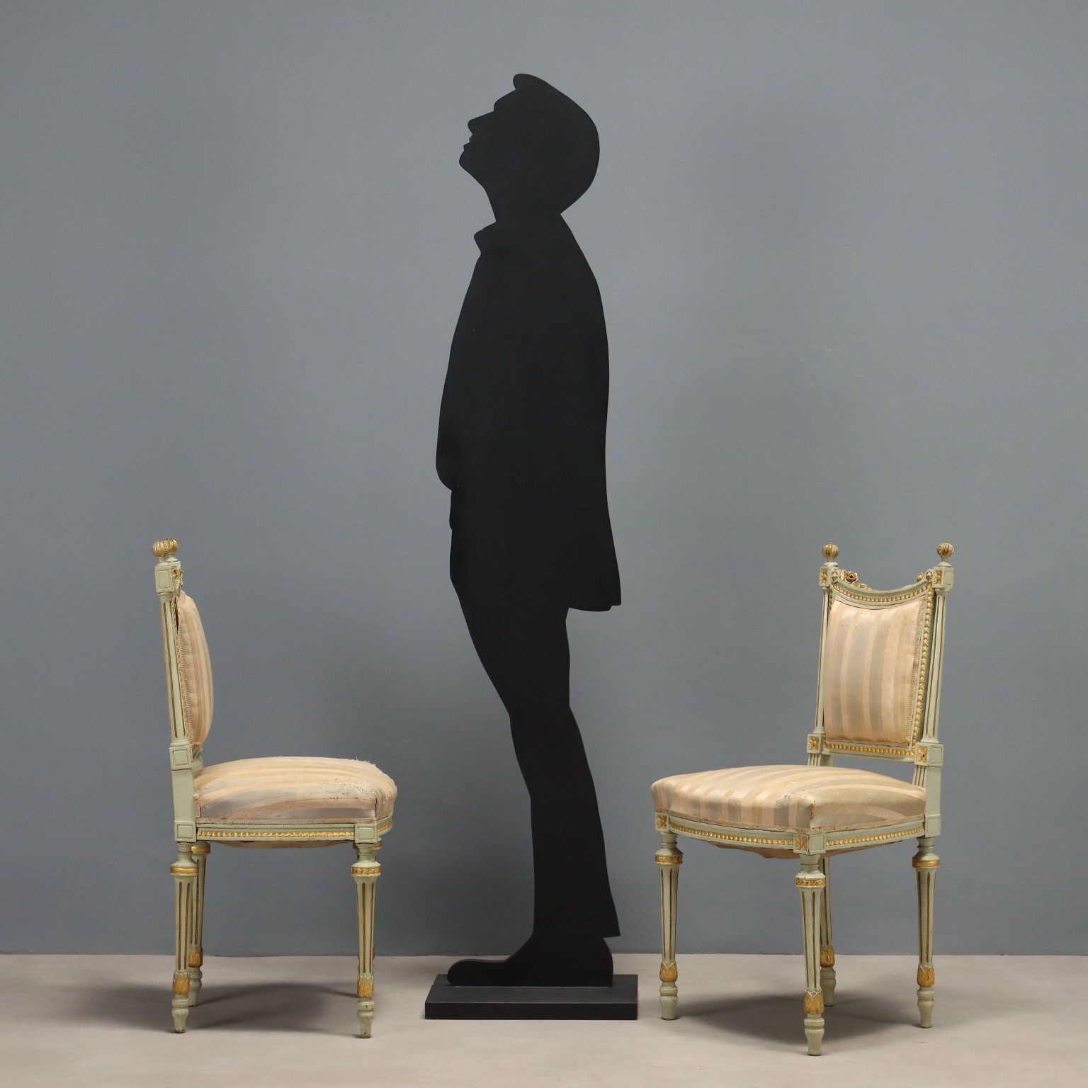 Chairs Neoclassical Style Lacquered Carved Wood XIX Century photo furniture