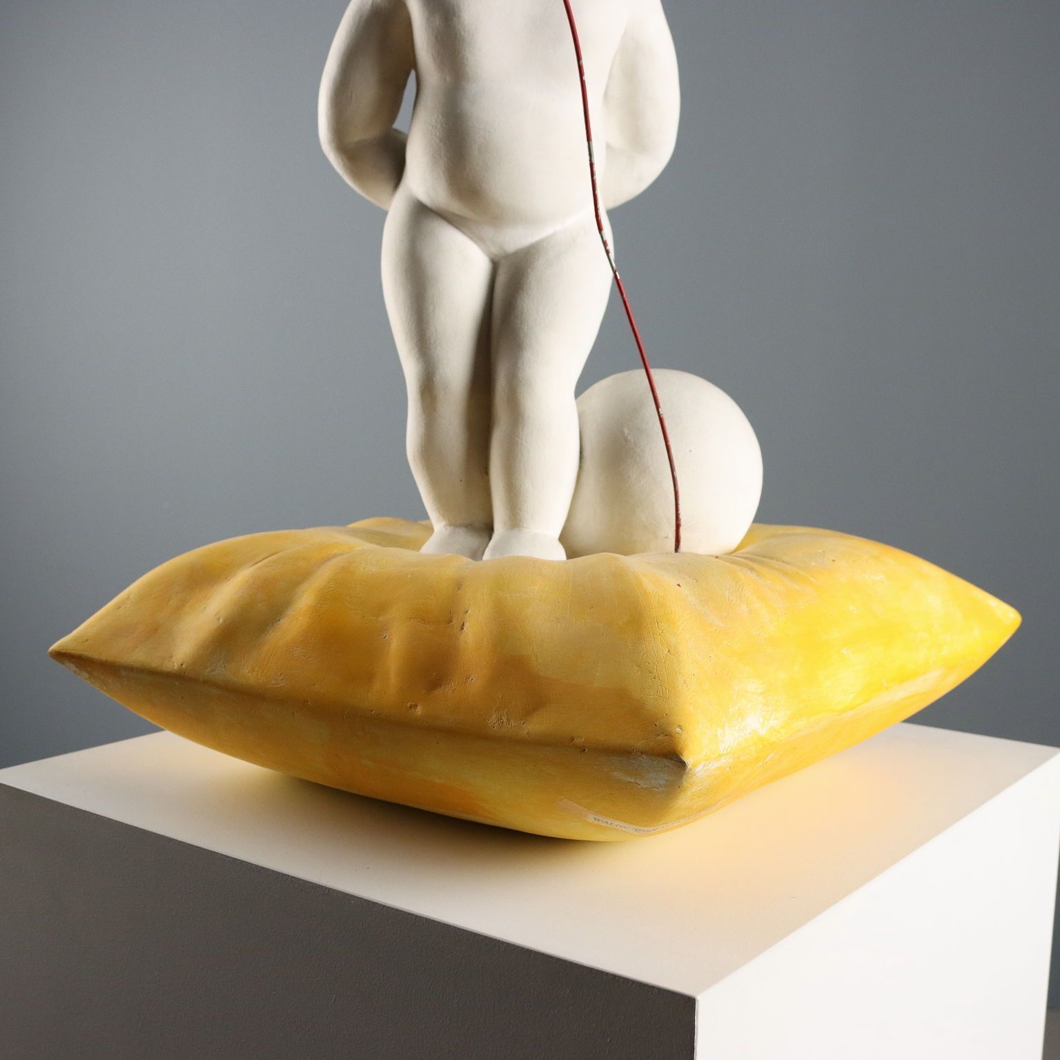 Contemporary Sculpture Signed Walter Guidobaldi Plaster XX Century photo vinterior