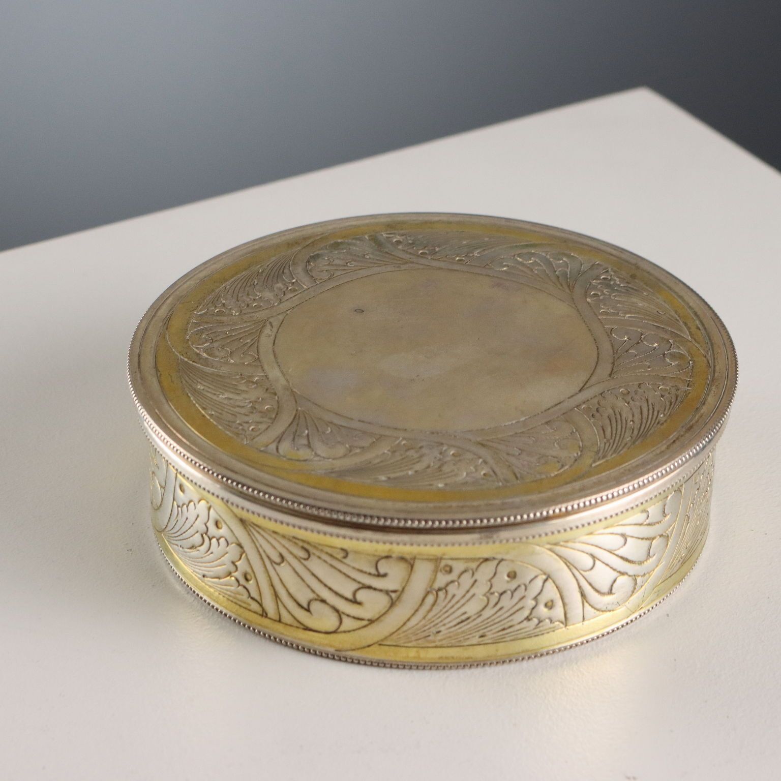 Morini Manufacture's Silver Snuff Box Italy XX Century