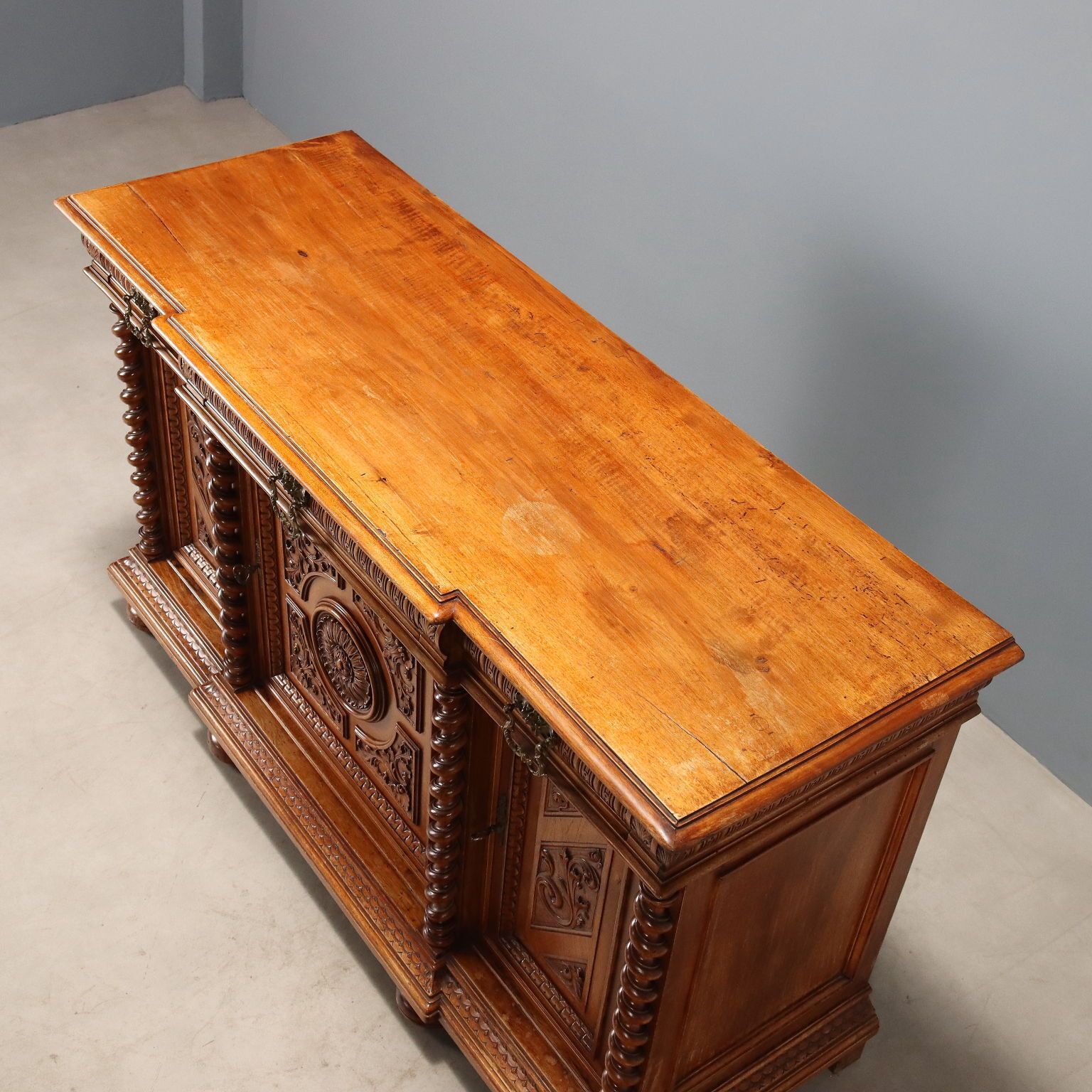 photo for sale Antique Cupboard Neo Baroque Walnut Italy XIX Century