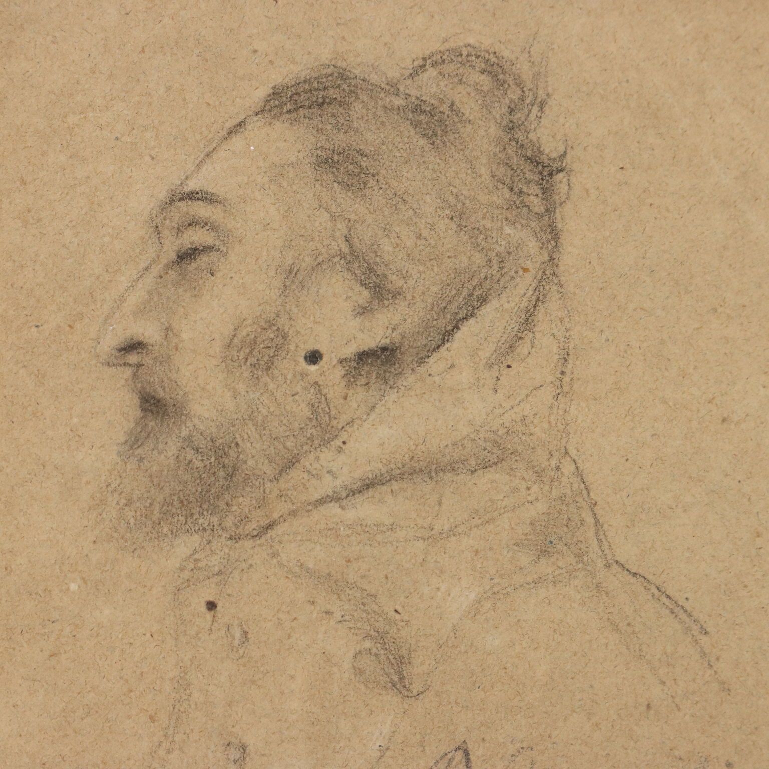 Dessin d'époque signé Domenico Morelli, étude de têtes, XIXe siècle photo Art