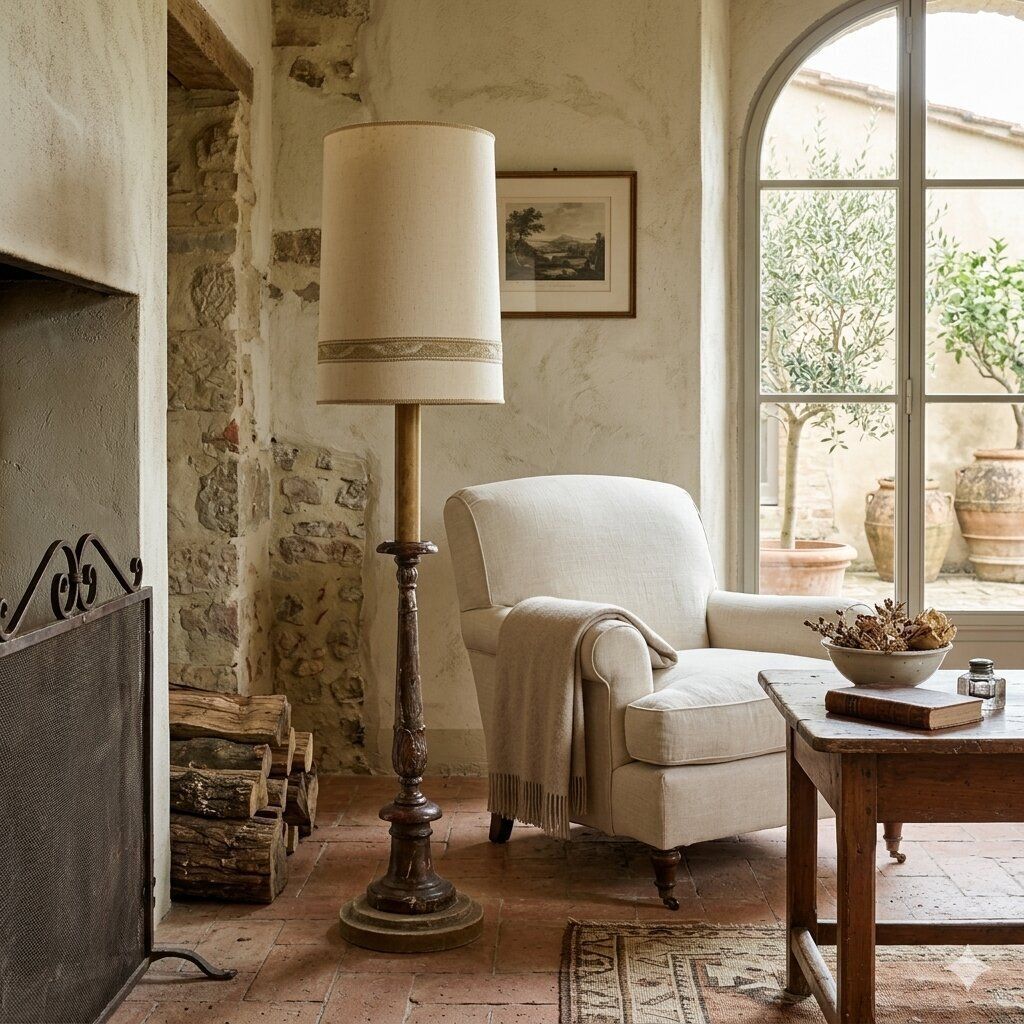 Antieke kandelaber, gesneden en verguld hout, Italië, 19e eeuw photo furniture