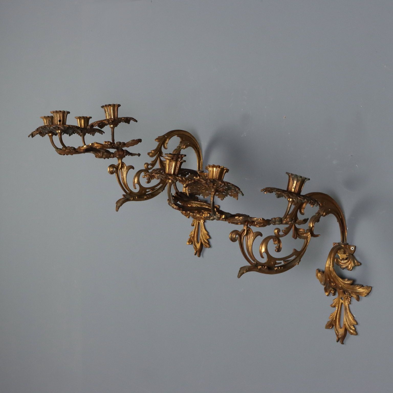Coppia Di Applique In Stile Barocco