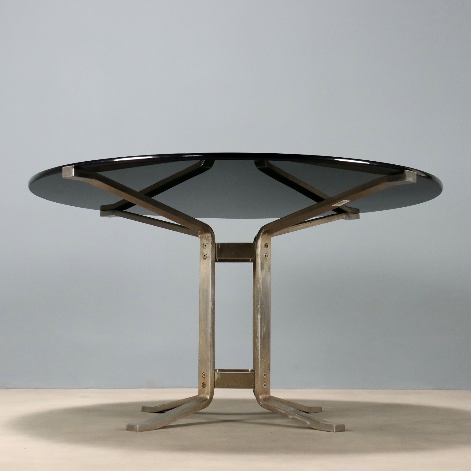 Furniture Vintage Formanova Table Metal Glass Design G. Moscatelli photo