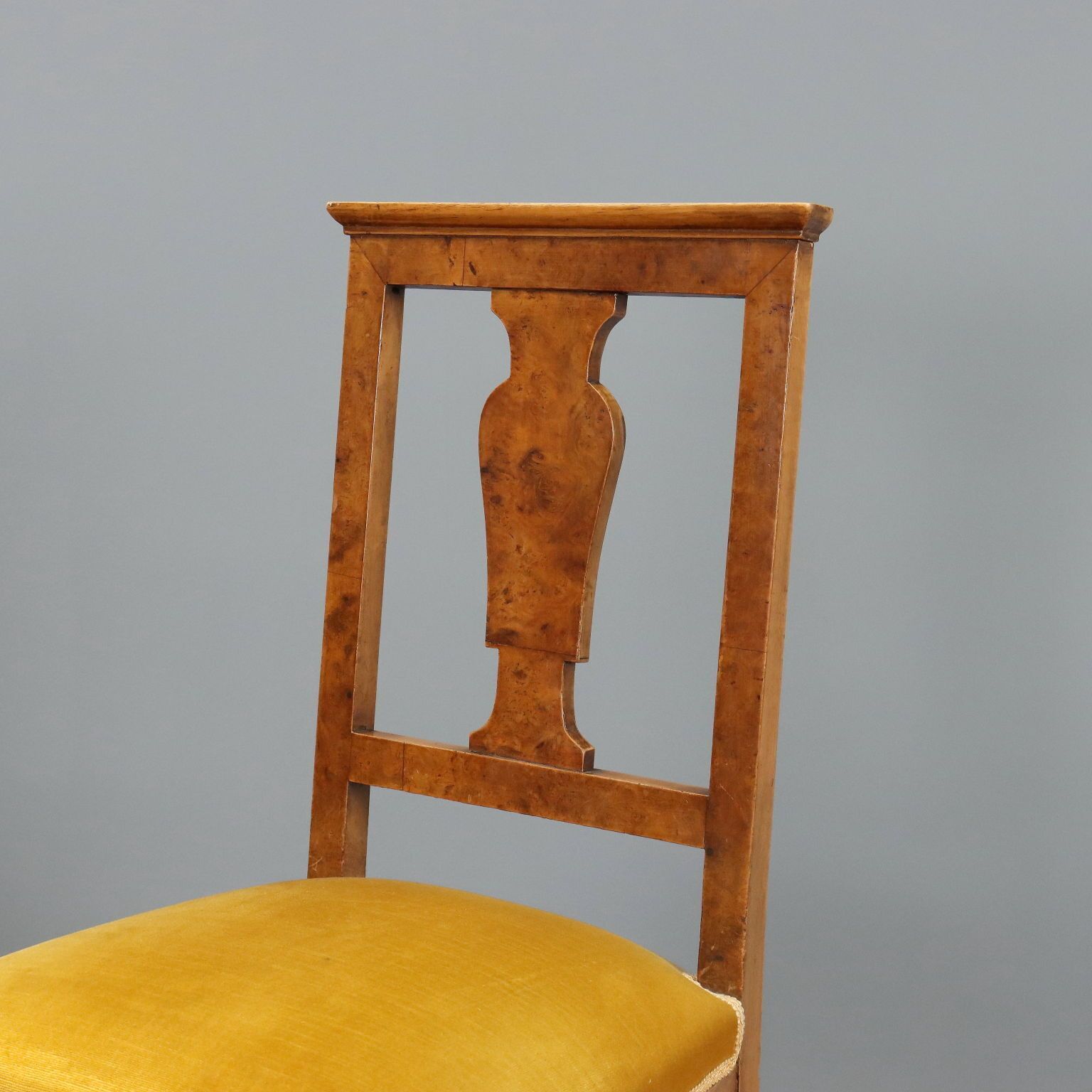 Art Deco Chairs Walnut Burl Veneer Italy XX Century photo 540.0