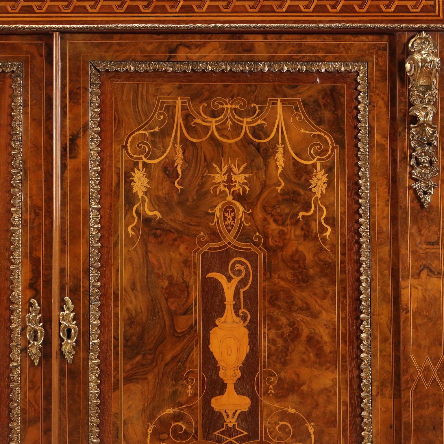 Antique Cabinet Walnut Burl Inlays United Kingdom XIX Century photo buy