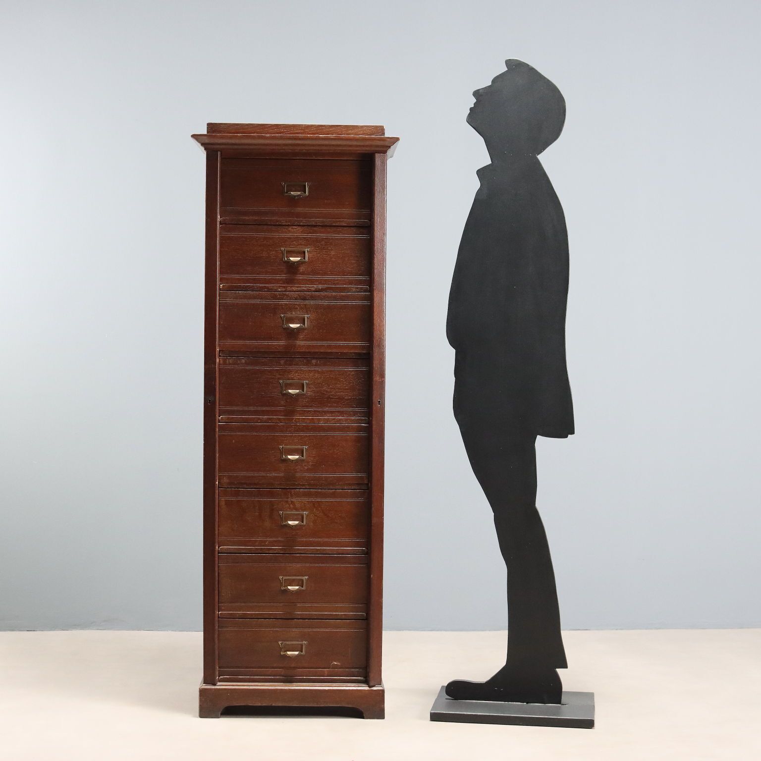 Commode d'époque en chêne à 8 tiroirs, Italie, XIXe siècle photo for sale