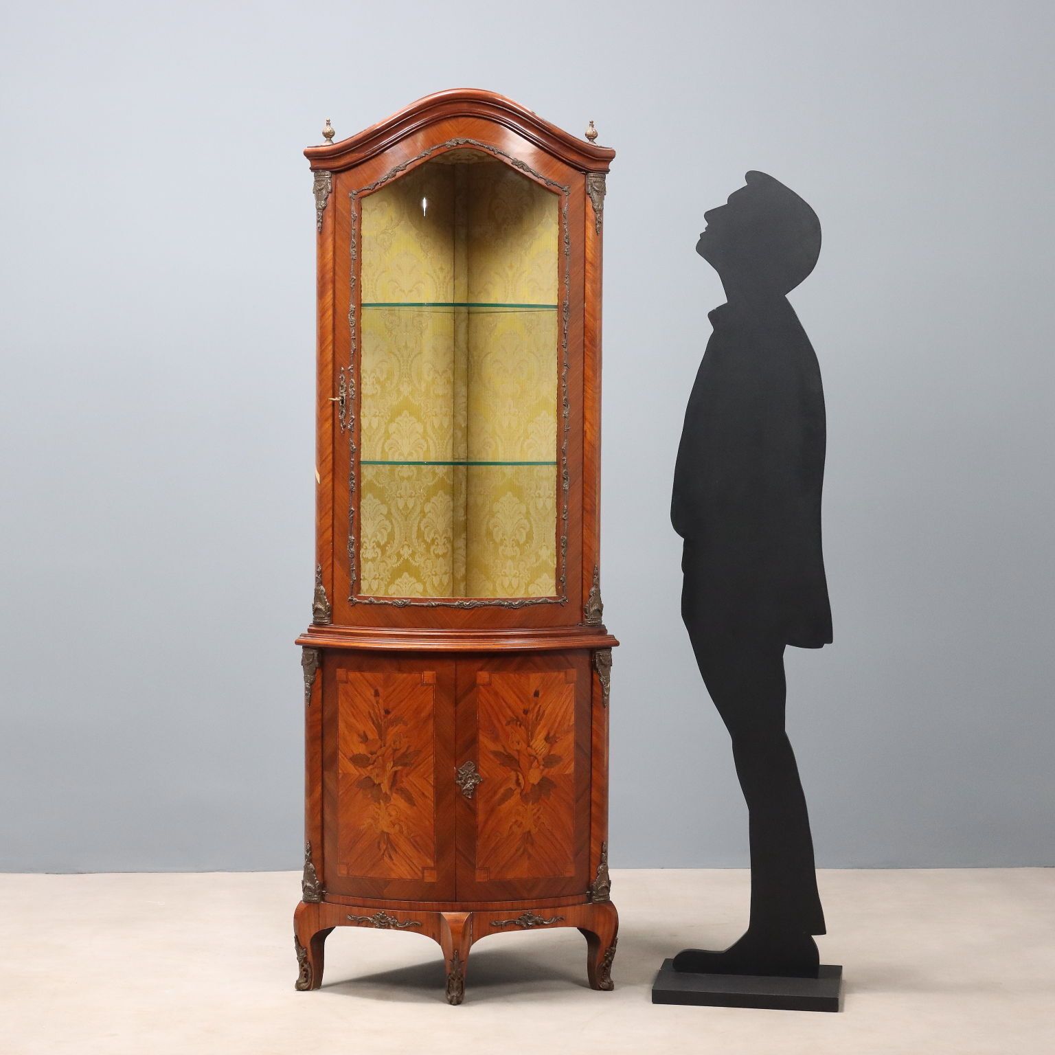 Antique Corner Cupboard Napoleon III Bois De Rose Italy XIX Century photo for sale
